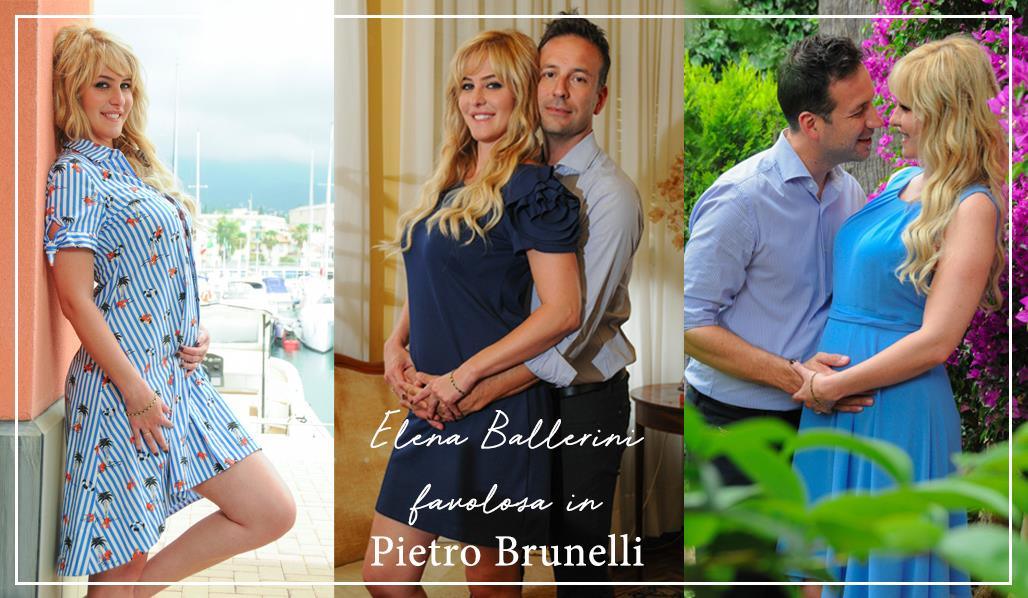 Mamme VIP: Elena Ballerini con gli abiti premaman Pietro Brunelli