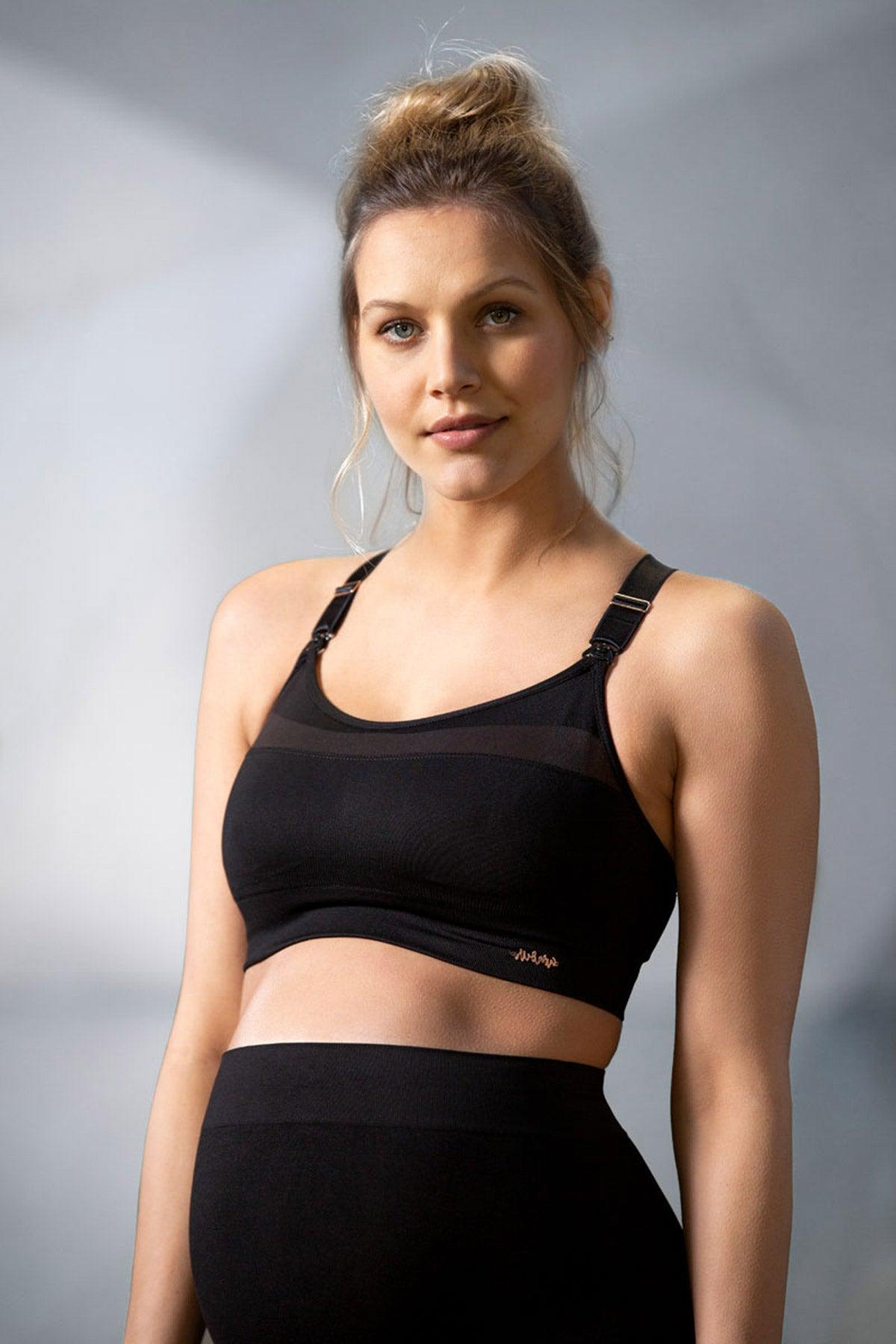 WOMA | Reggiseno Sportivo Premaman e Allattamento Nero - Pietro Brunelli
