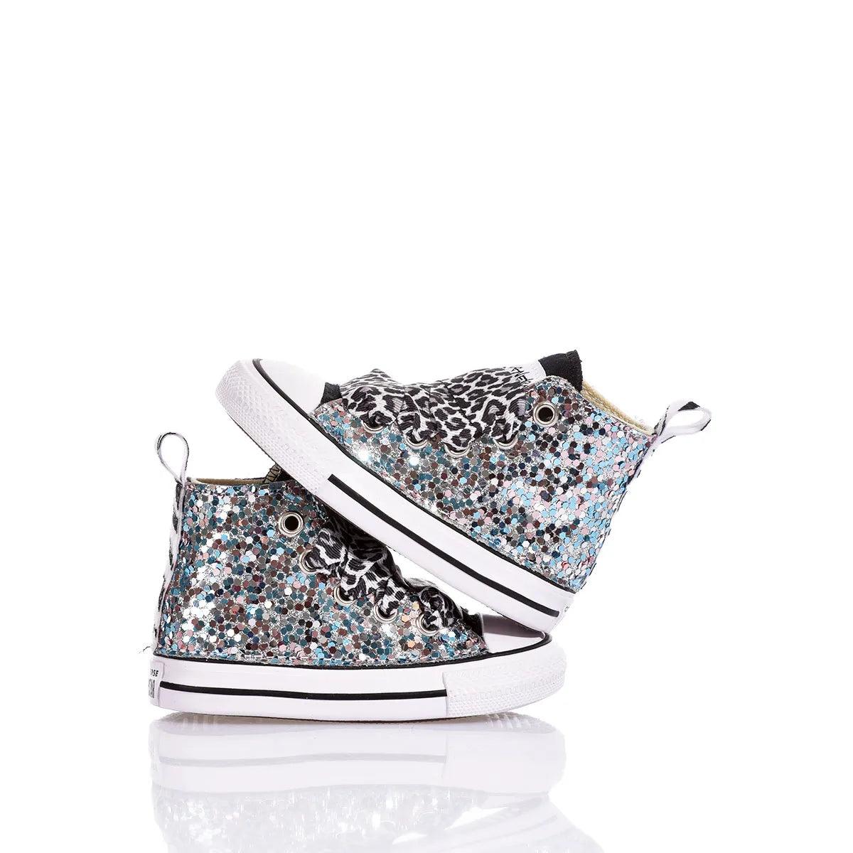 Sneakers glitterate per bambini, perfette per look premaman alla moda e confortevoli