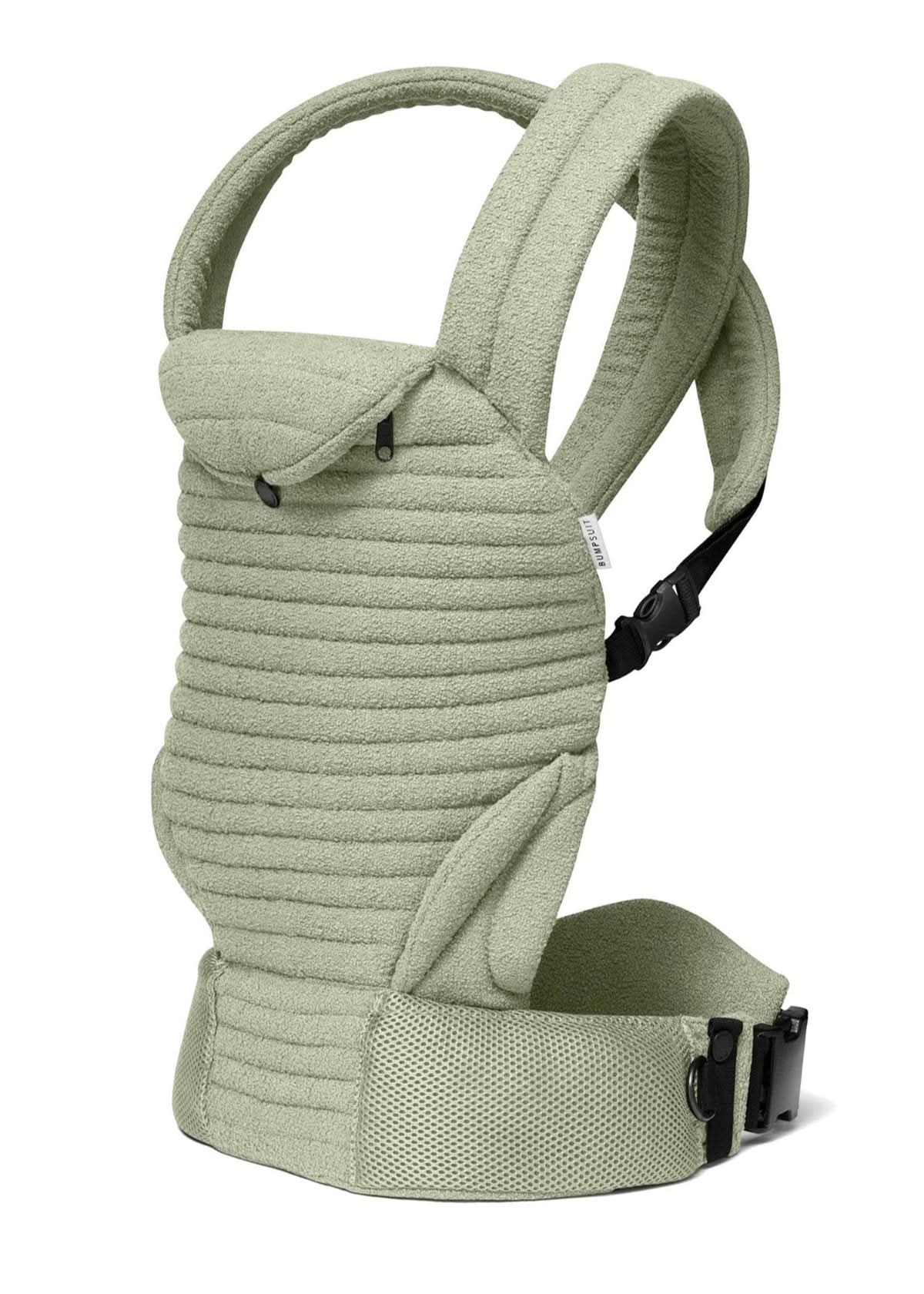 Marsupio ergonomico verde per neonato, accessorio abbigliamento premaman, tessuto morbido