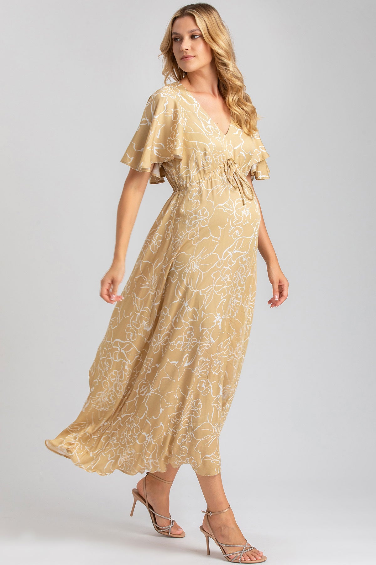 Printed Maternity Maxi Dress | VALENTINA Printed Maternity Maxi Dress | VALENTINA