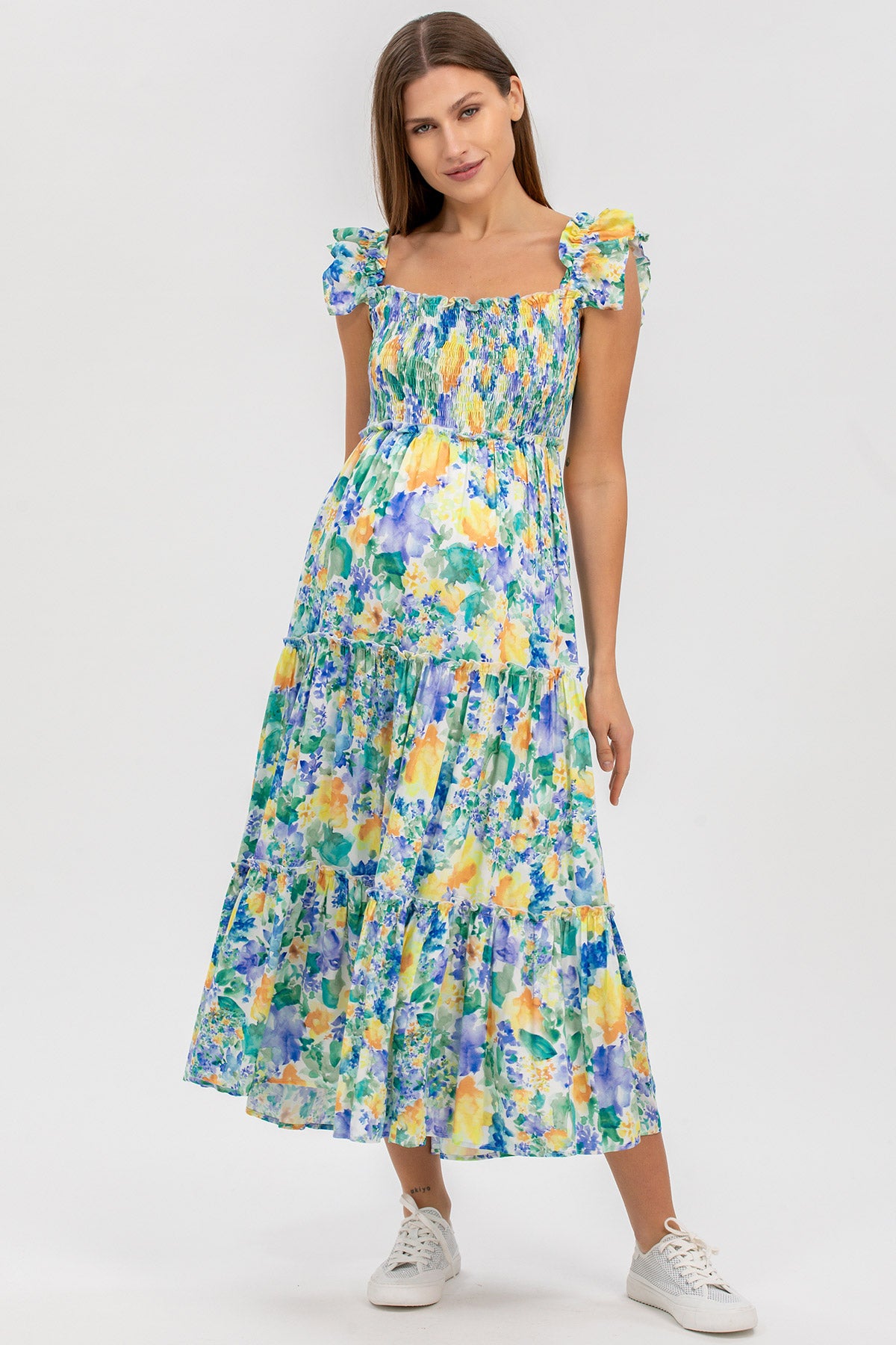 Long Printed Maternity Dress CHLOÉ Pietro Brunelli
