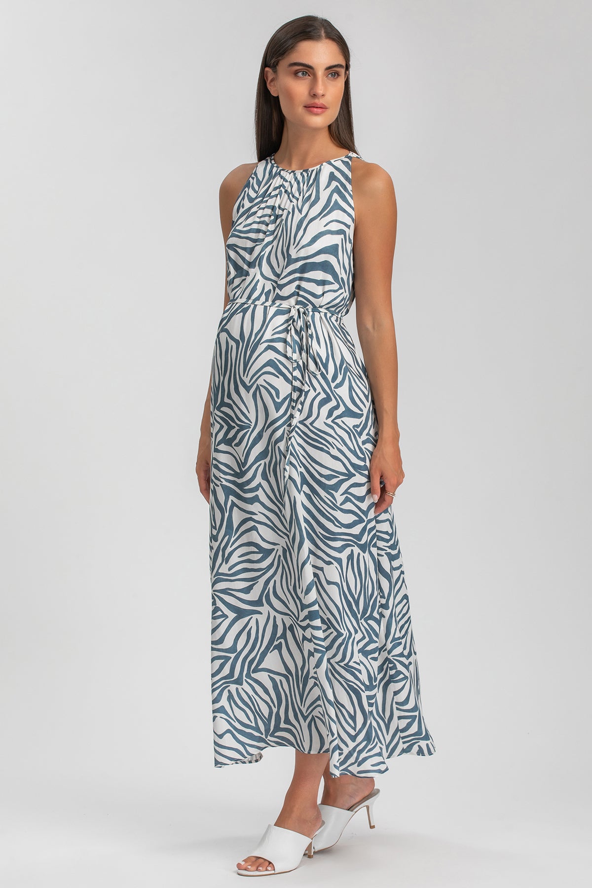 FRANCESCA QA67 | Maxi Abito Premaman Stampato