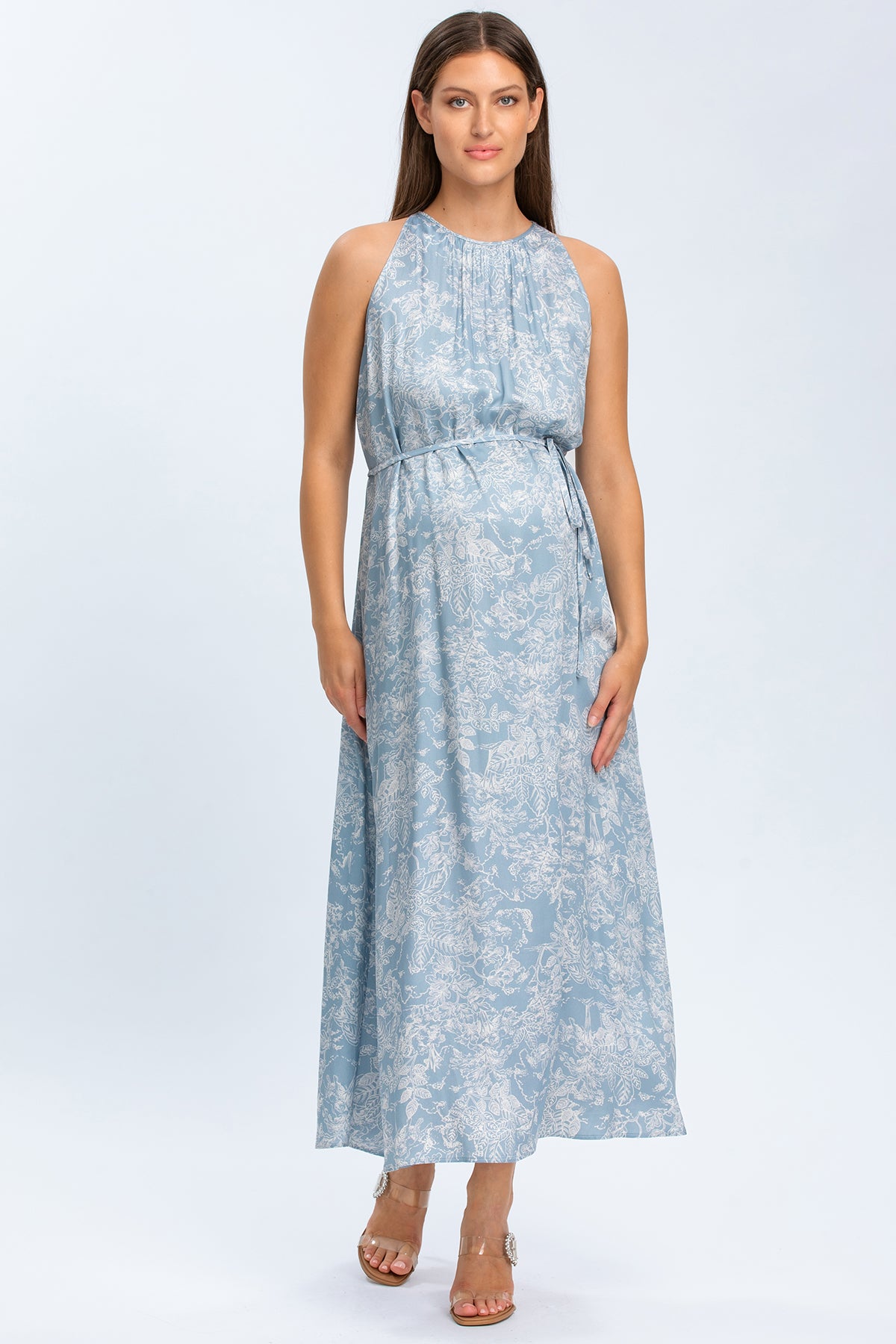 FRANCESCA QD31 | Maxi Abito Premaman Stampato