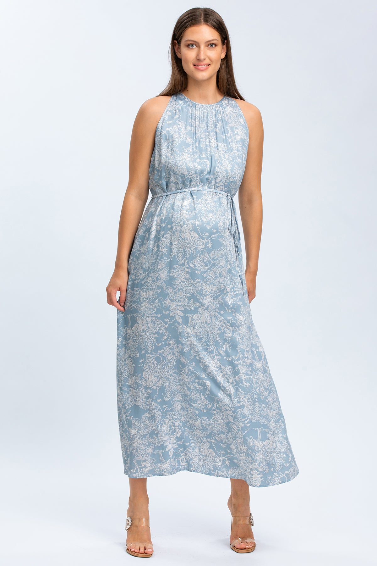 FRANCESCA QD31 | Maxi Abito Premaman Stampato