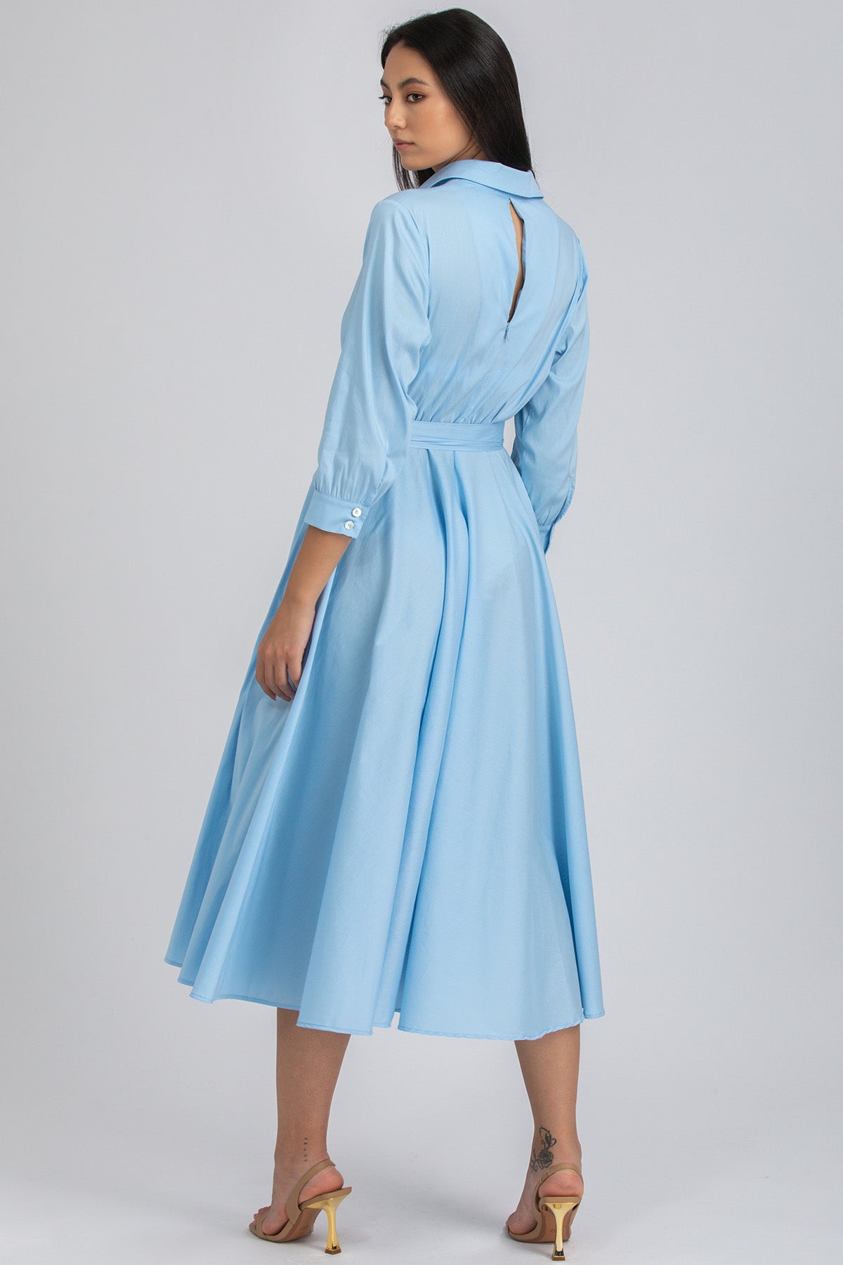 DAISY | Sku BlueMaxi Shirt Dress