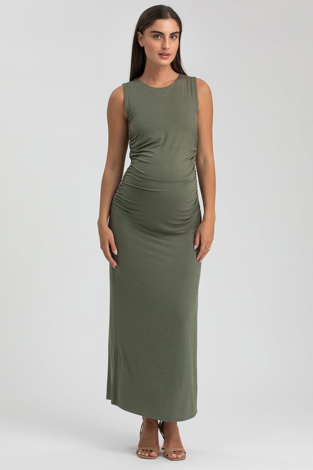 BLOSSOM | Abito Premaman Smanicato in Morbido Bambù Verde