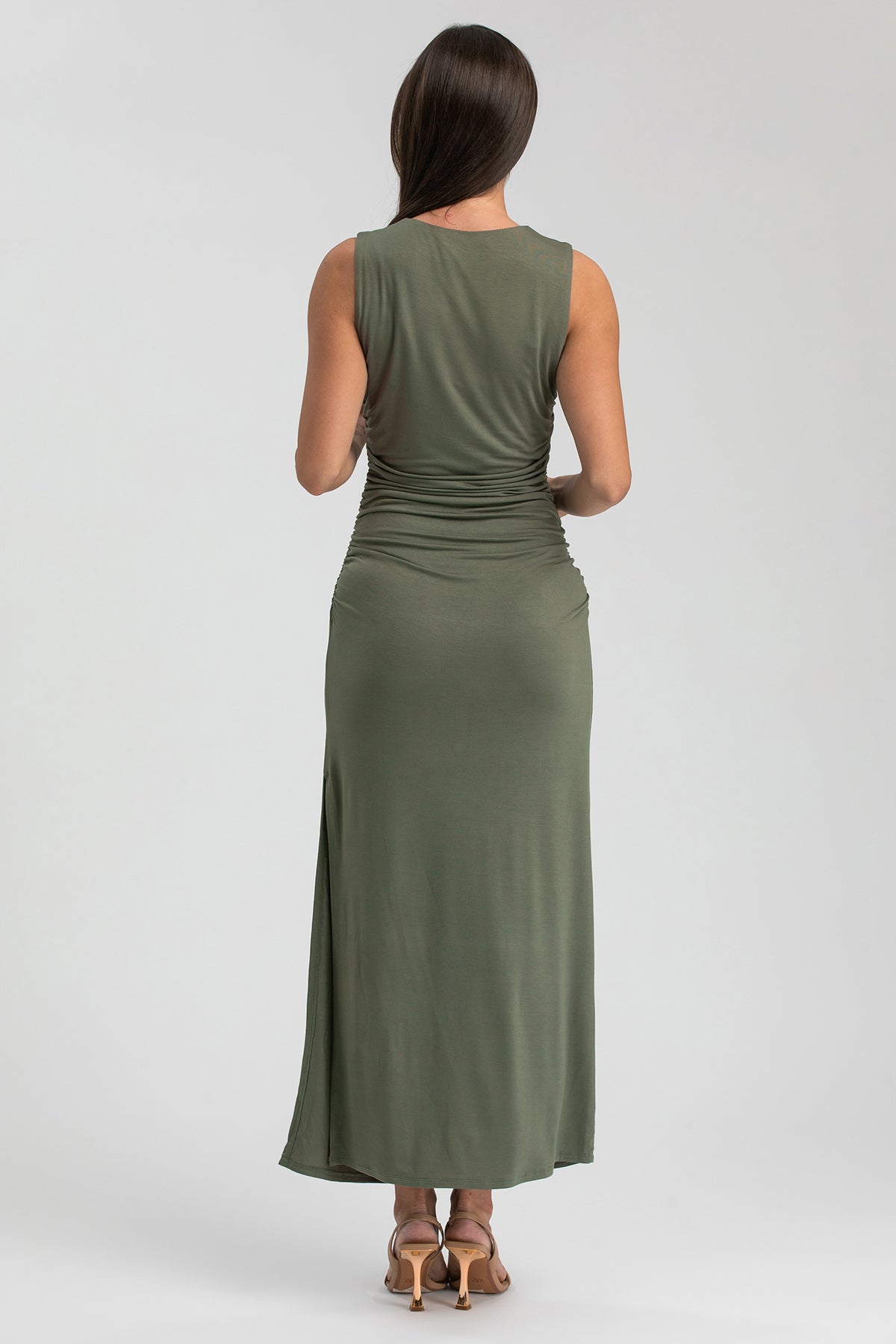 BLOSSOM | Fuchsia Sleveless Maternity Dress in Soft Bamboo Jersey