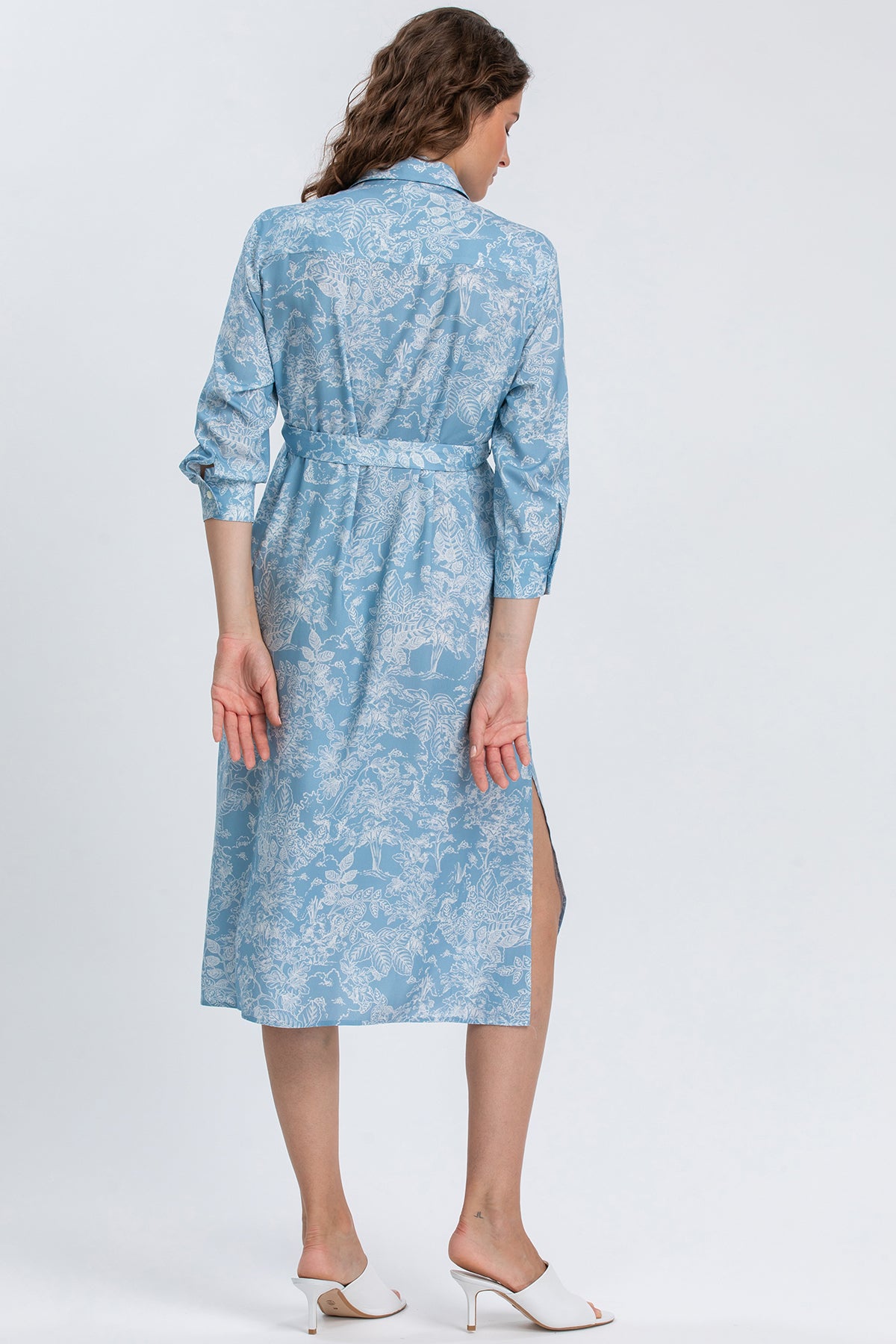 MARGHERITA QD31 | Printed Shirt Dress