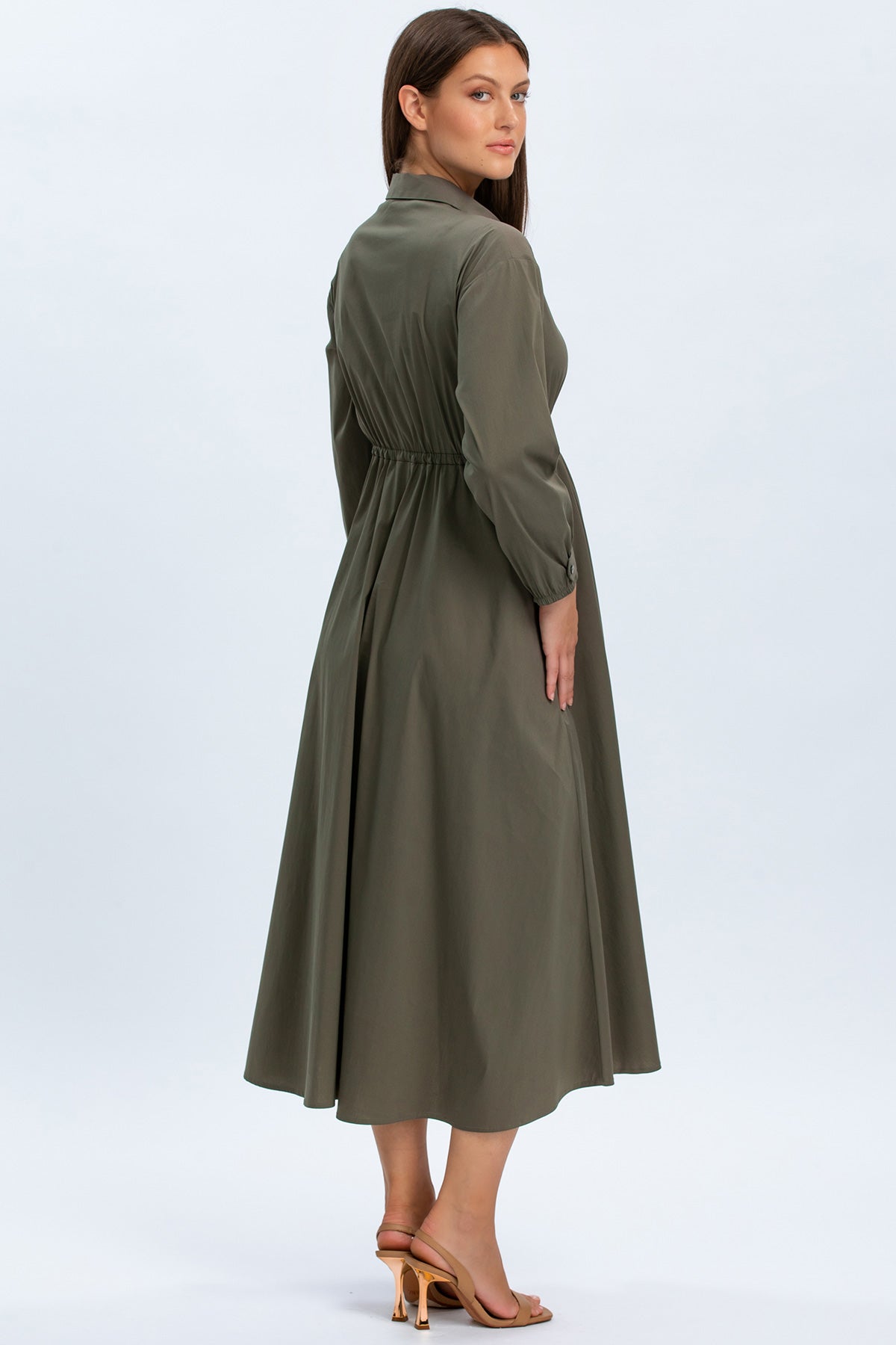 ALTHEA | Abito Camicia Premaman e Allattamento Verde