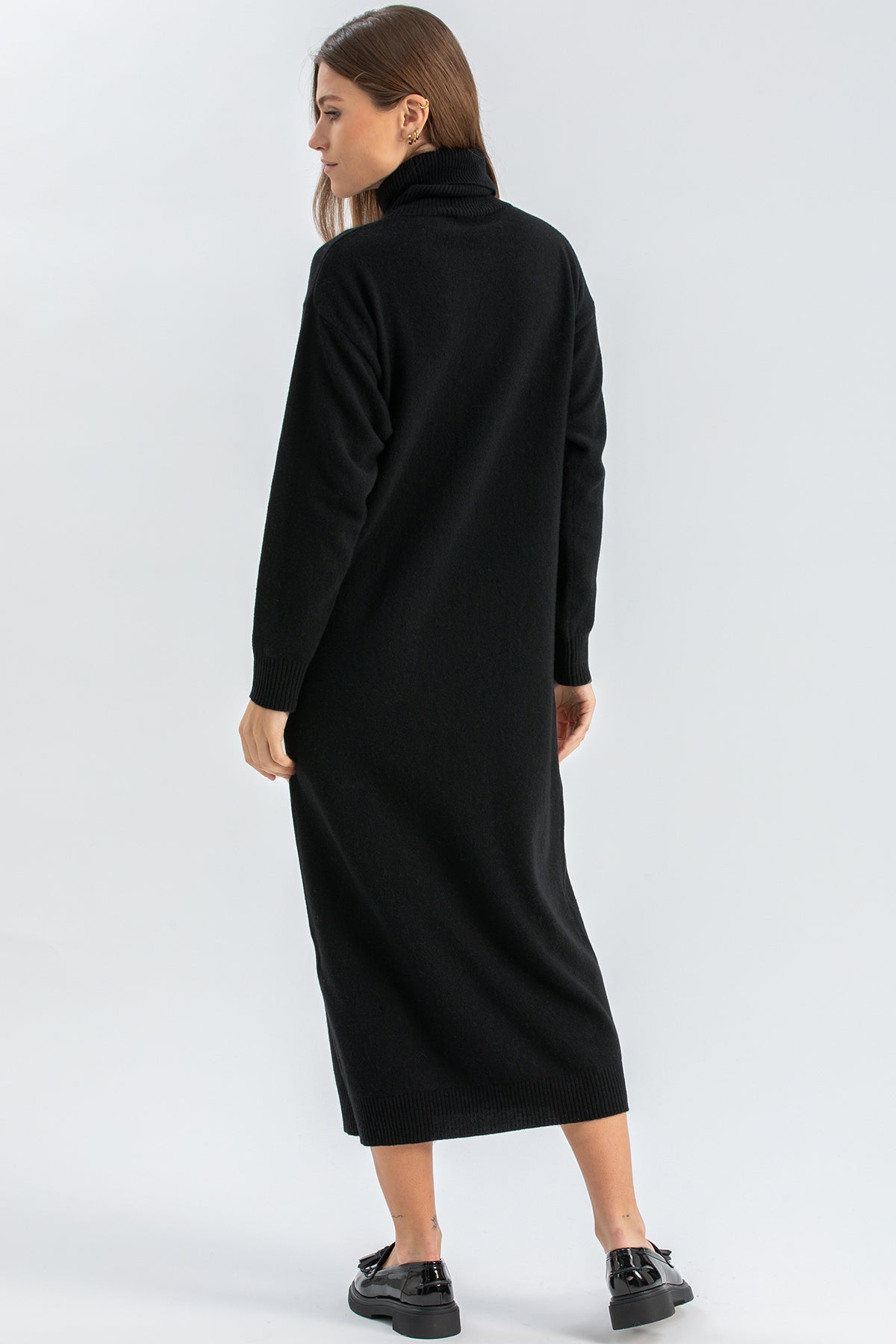GRESSONEY | Black Maxi Dress in Wool