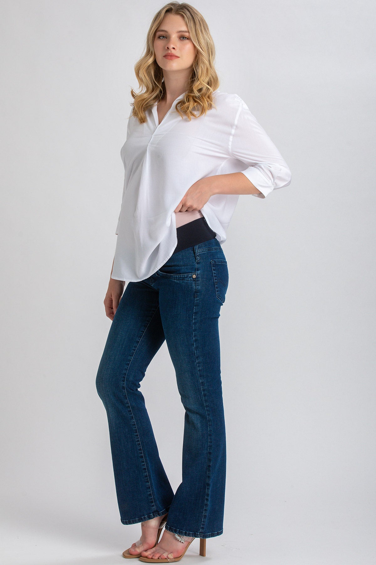GRADUATED FLARE WA31 | Flared Maternity Jeans
