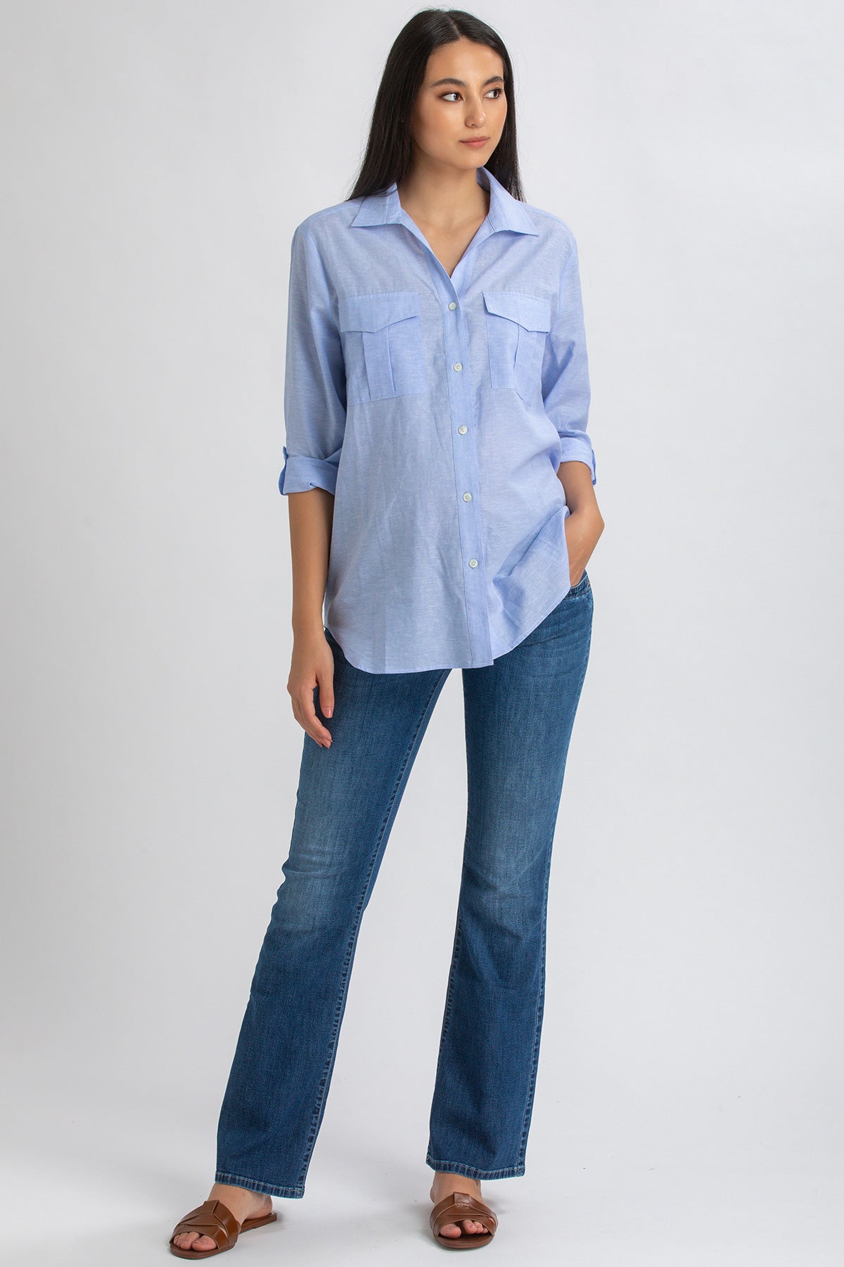 GRADUATED FLARE WA05 | Jeans Premaman Svasati