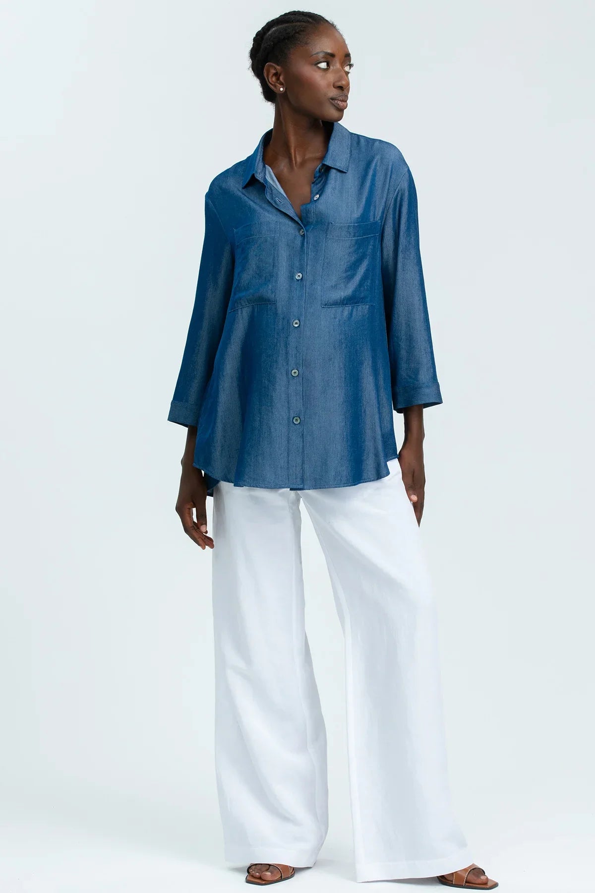 JOSEPH | Pantaloni Premaman in Lino Bianchi