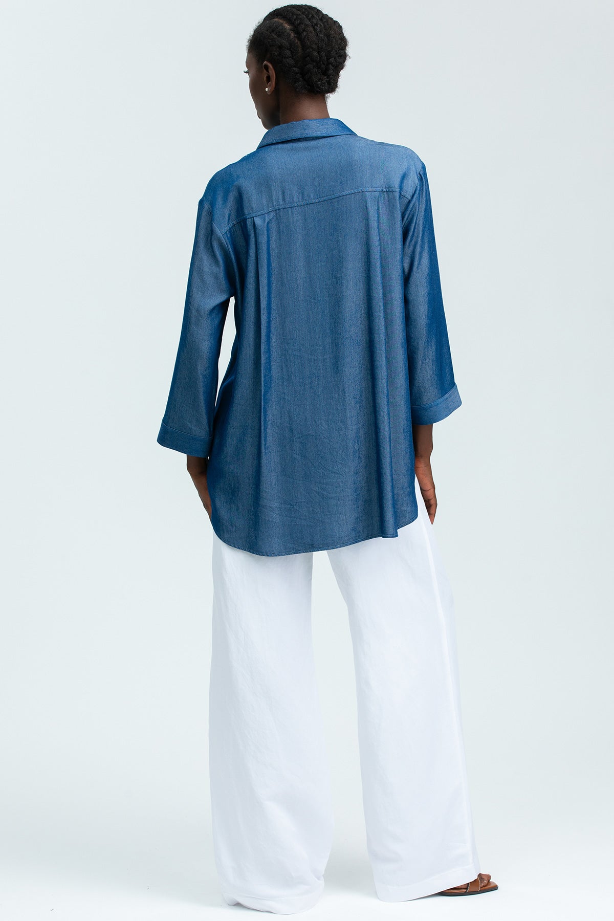 JOSEPH | White Maternity Pants in Linen