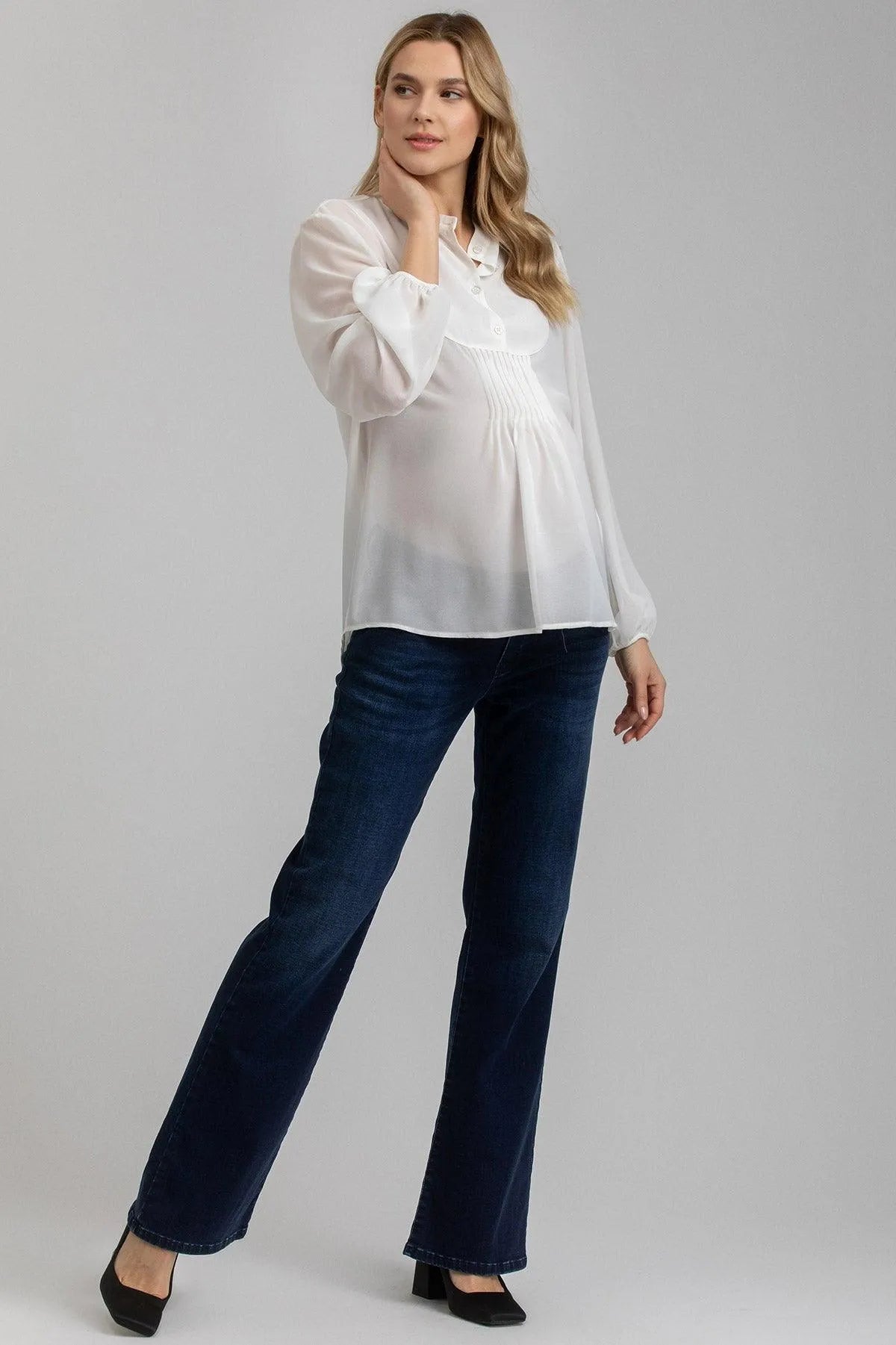 FLARE HI-RISE WB55 | Jeans Premaman Svasati - Pietro Brunelli