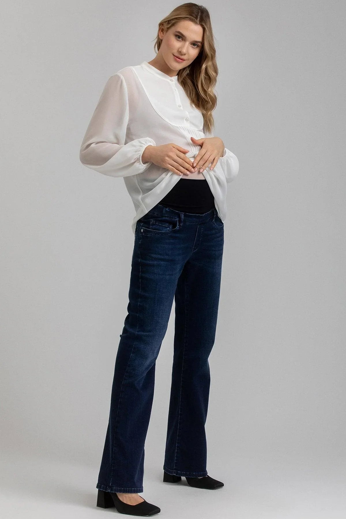 FLARE HI-RISE WB55 | Jeans Premaman Svasati - Pietro Brunelli