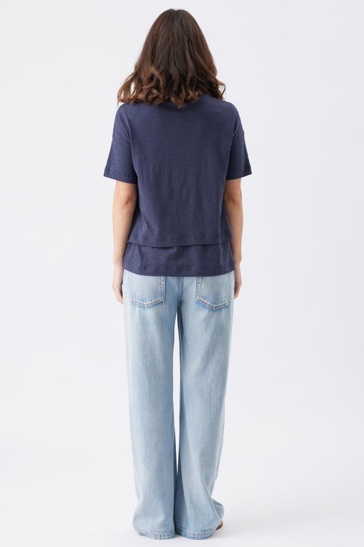 CLAUD | Maglia Premaman e Allattamento Blu Scuro