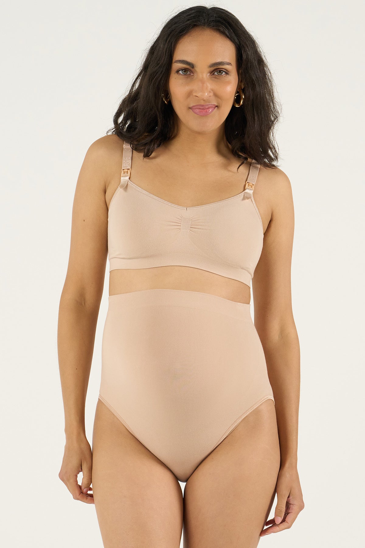 CURVE | Culotte Premaman Beige a Vita Alta
