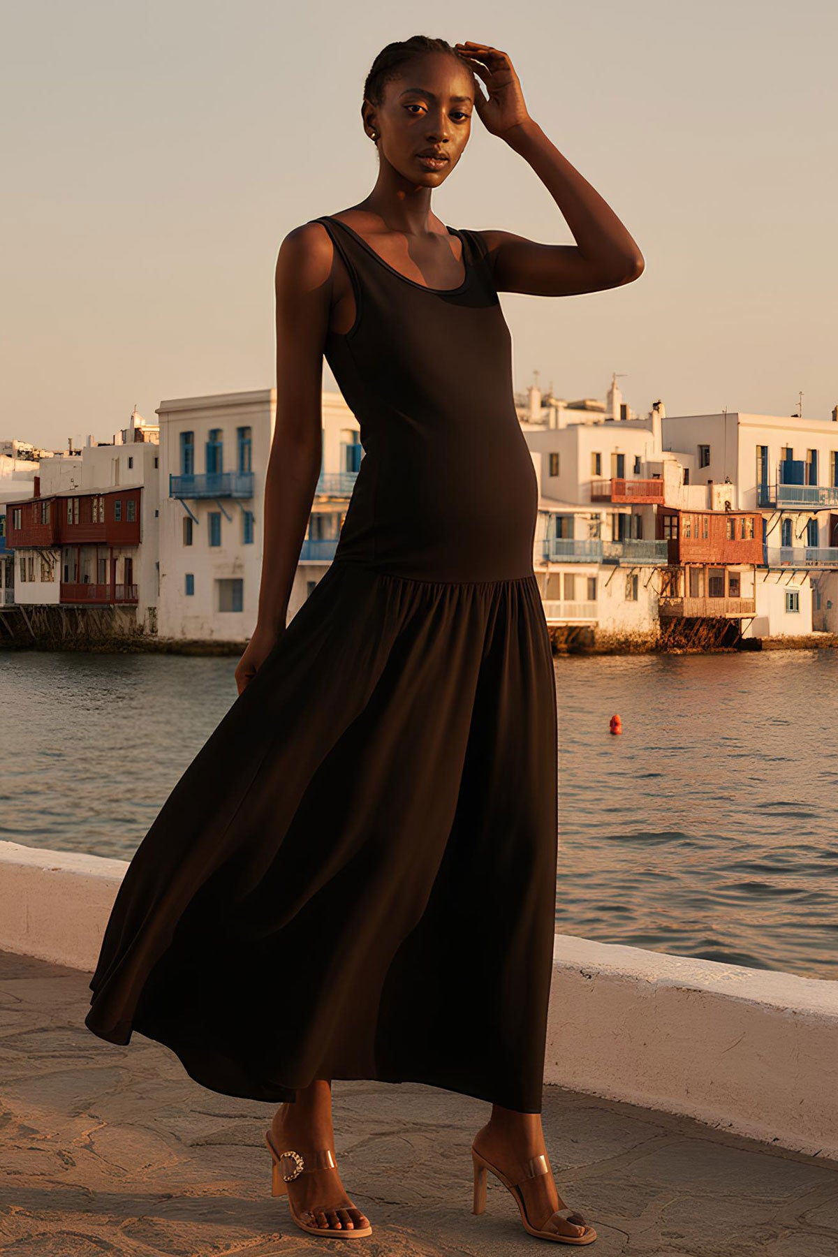 Abito premaman nero trendy e chic
