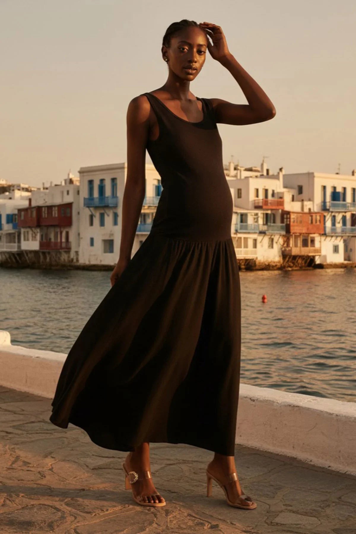 Abito premaman nero trendy e chic