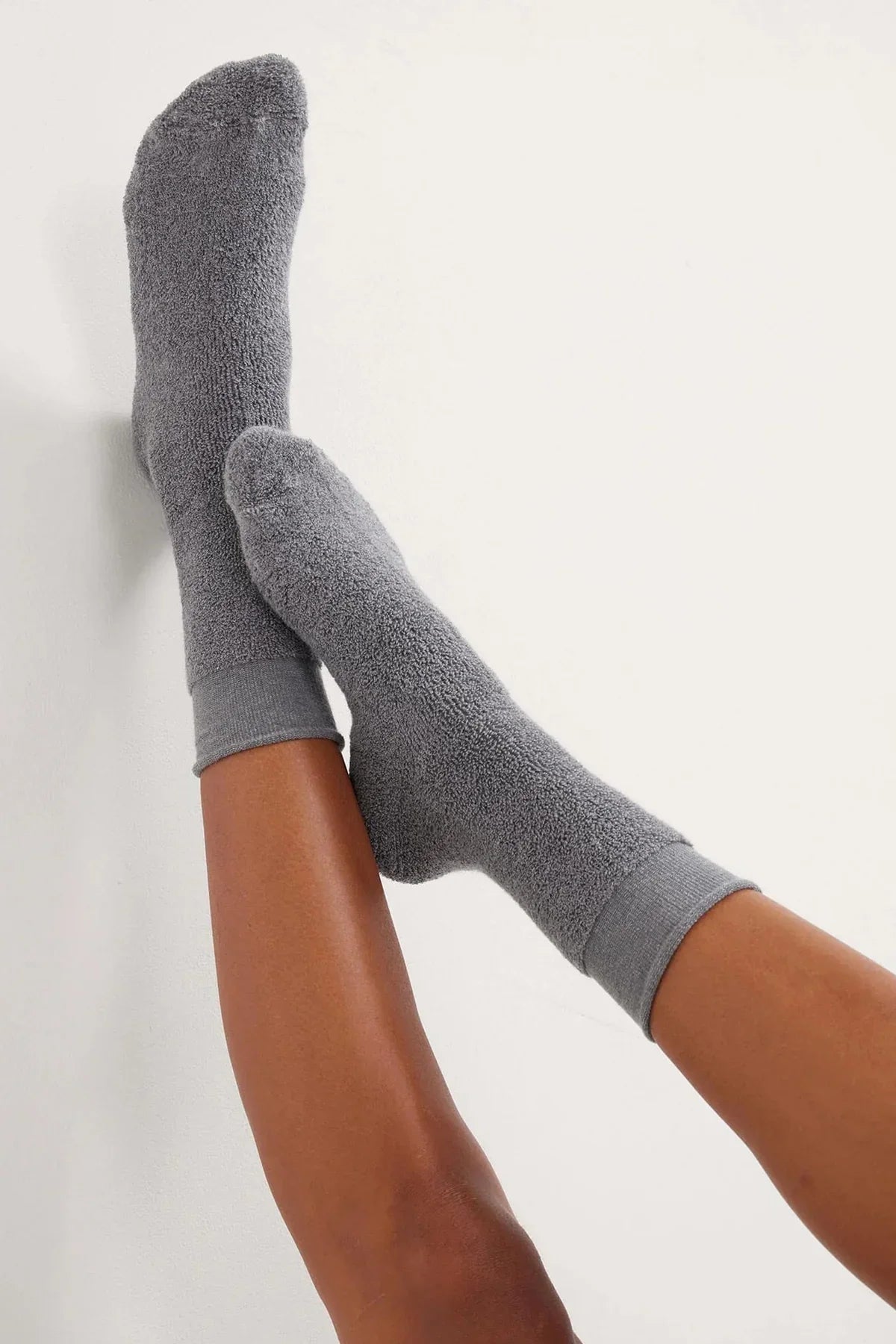 Calze grigie morbide per donna, ideali per abbigliamento premaman e maternità