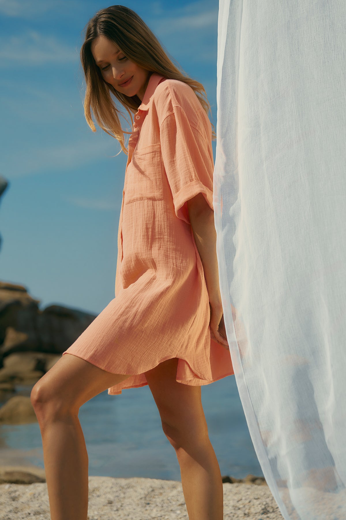 ICE CREAM | Apricot Maternity and Nursing Nightgown