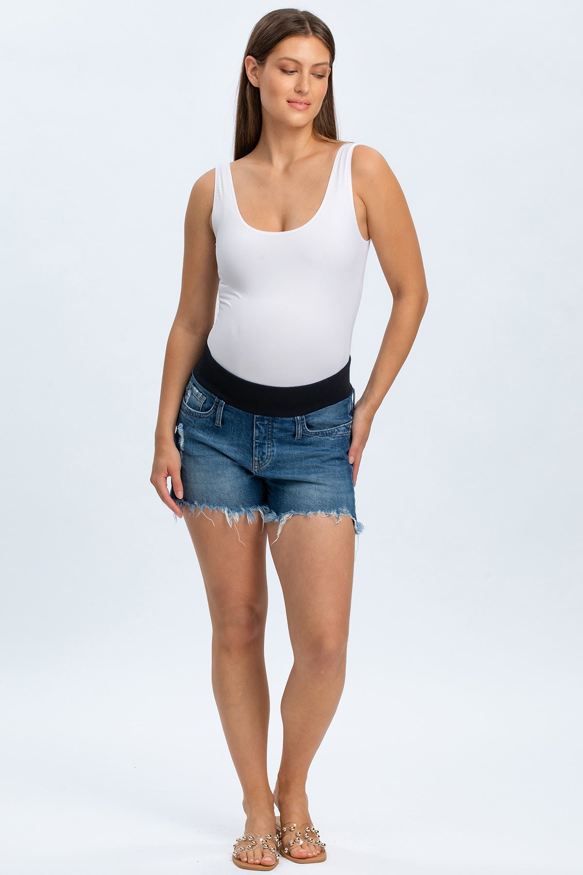 ORIGINAL SHORTS W652 | Maternity Shorts in Denim
