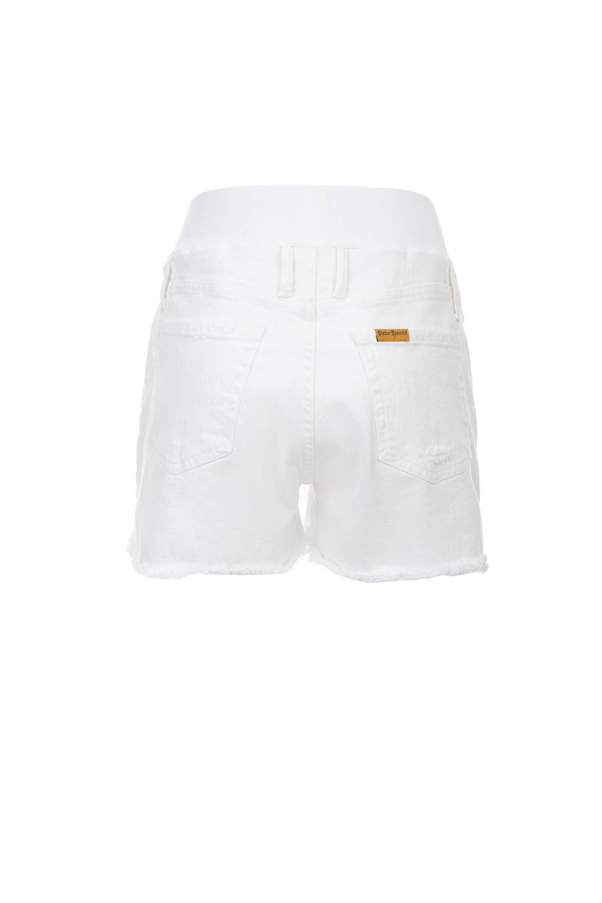 ORIGINAL SHORTS | Pantaloncini Premaman in Denim Bianco - Pietro Brunelli