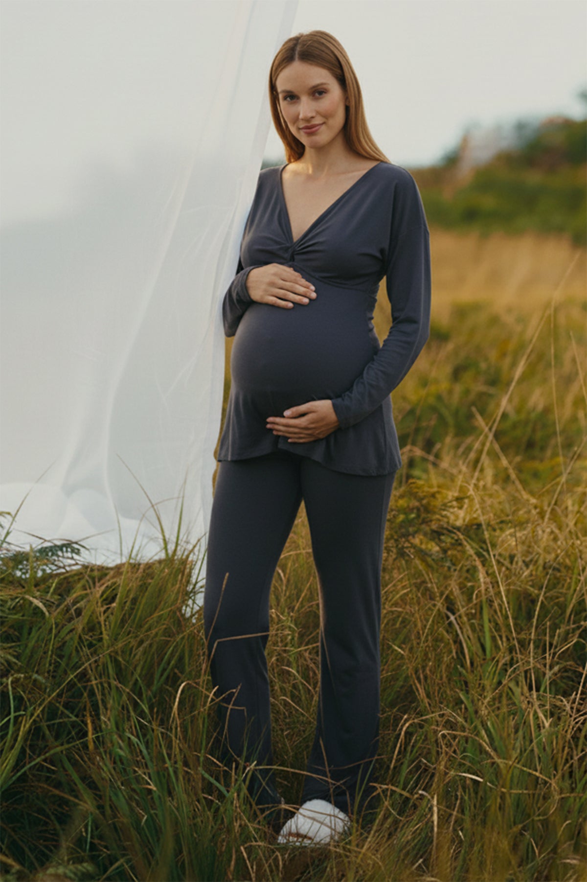 LOUNA | Pantaloni Premaman in Morbido Bambù