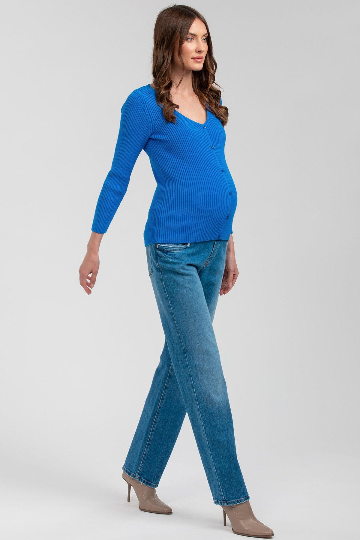 BELLA | Maglia Premaman Blu con Manica 3/4 - Pietro Brunelli
