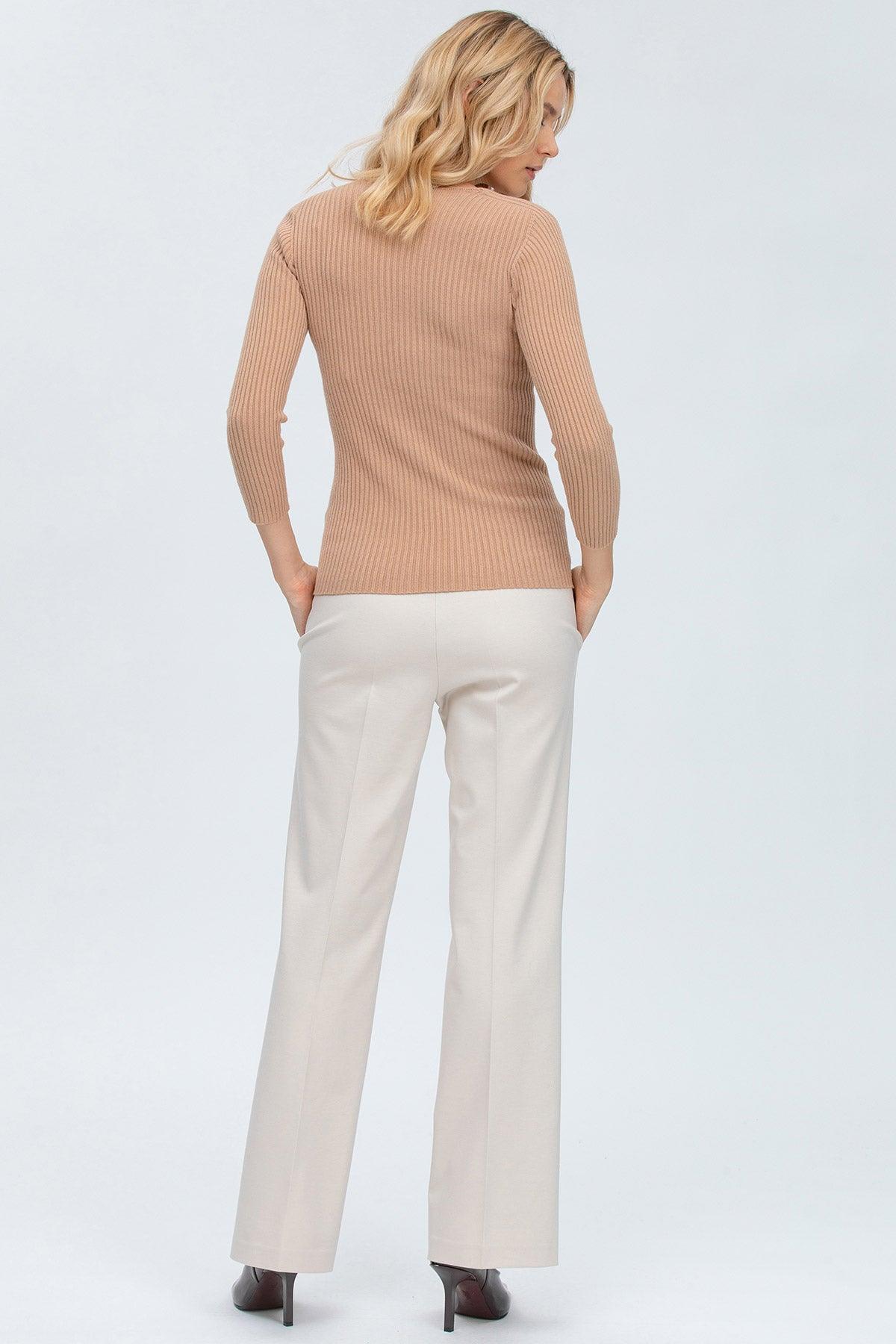 BELLA | Maglia Beige con Manica 3/4 - Pietro Brunelli