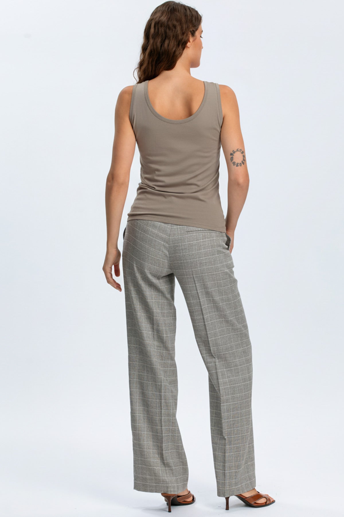 MARETTIMO | Top Premaman Beige con Scollo Rotondo