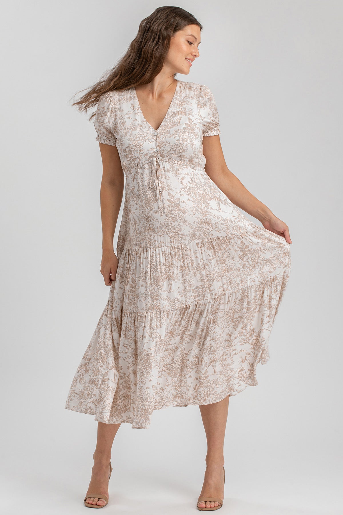 BELLA QE31 | Abito Premaman e Allattamento a Balze