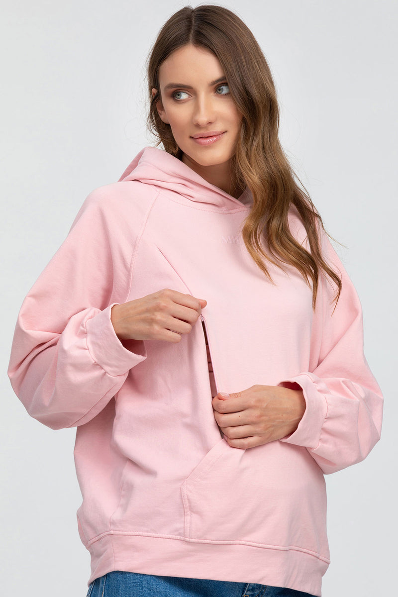 SANTA MARGHERITA | Maternity and Nursing Sweatshirt in Pink