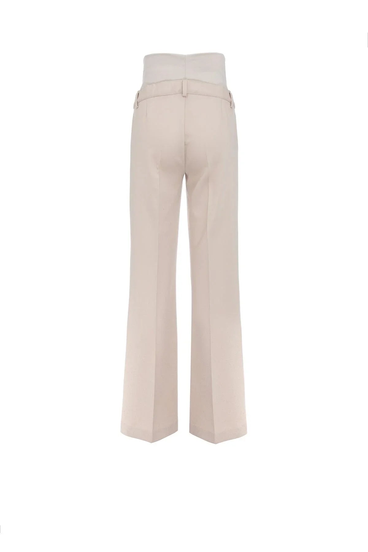 MAXIMILIAN | Pantaloni Premaman Beige a Gamba Leggermente Svasata - Pietro Brunelli