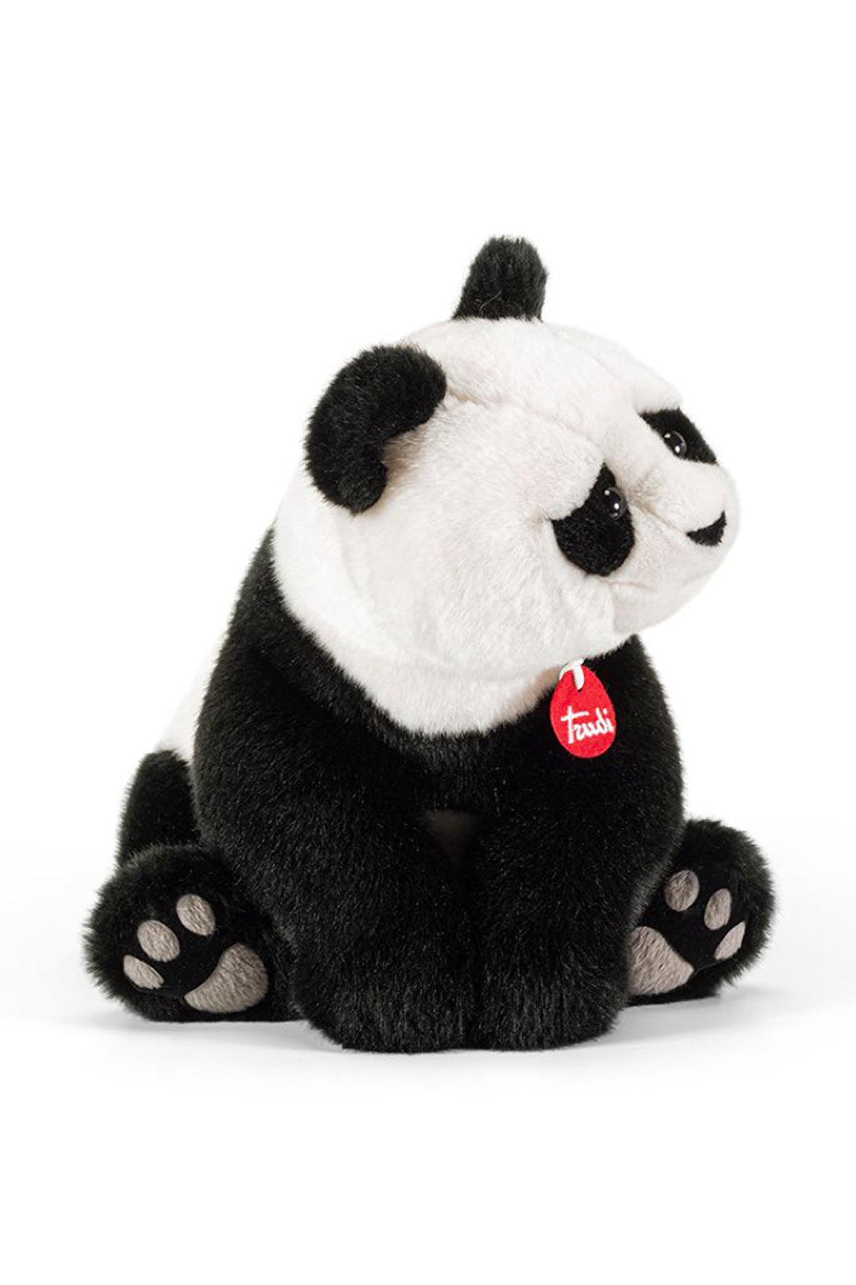 Peluche panda seduto morbido, idea regalo per abbigliamento premaman elegante.