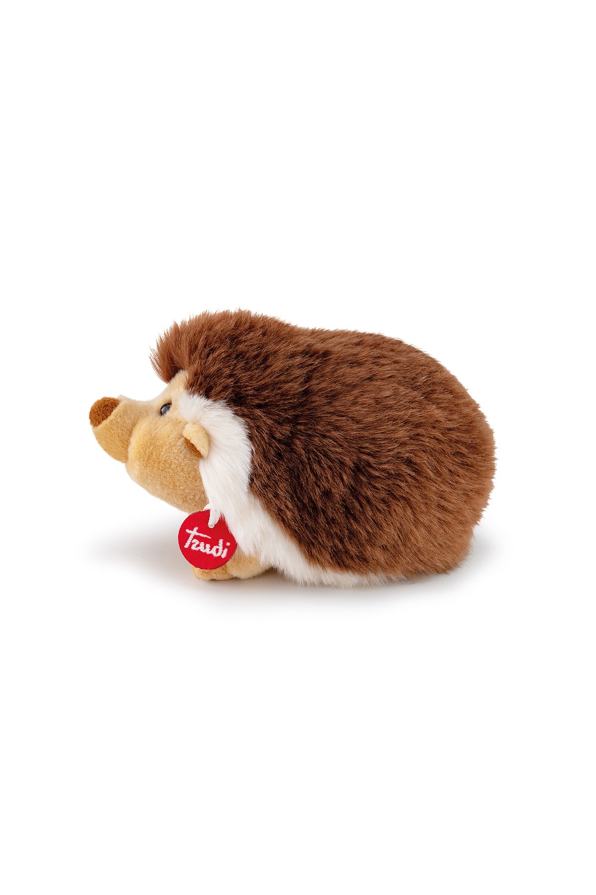 Riccio peluche marrone su sfondo bianco, idea regalo per mamme e abbigliamento premaman