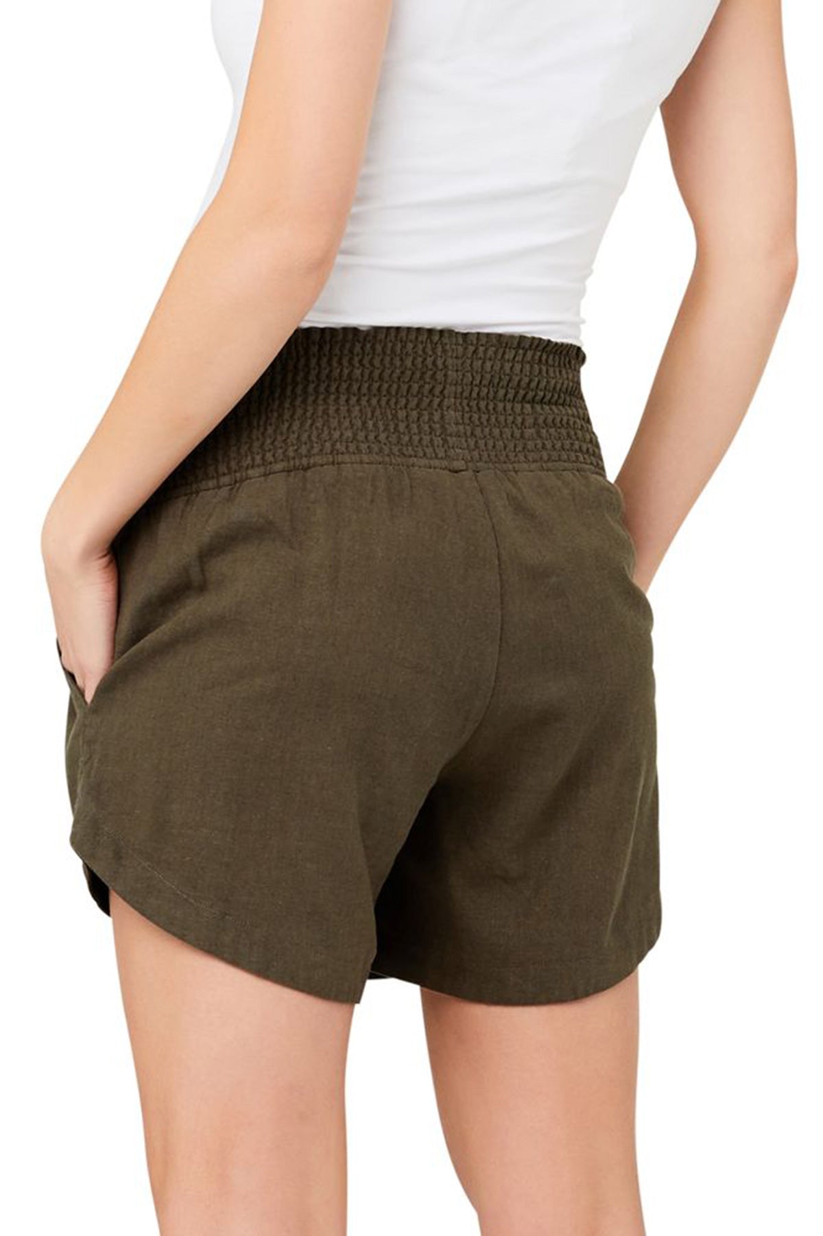 BYRON | Shorts Premaman Verdi in Lino