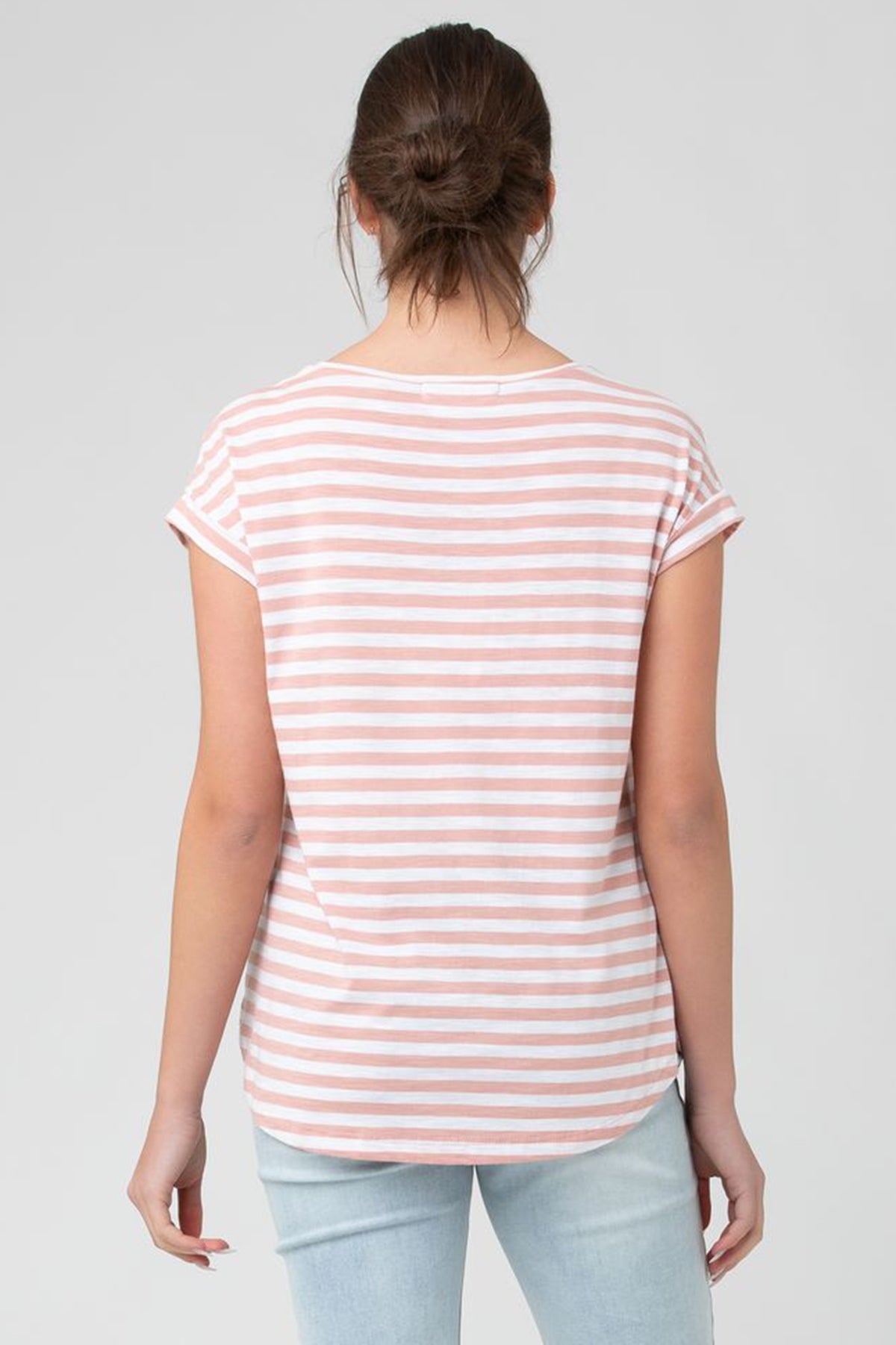 LIONEL | Maglia Premaman e Allattamento a Righe Rosa