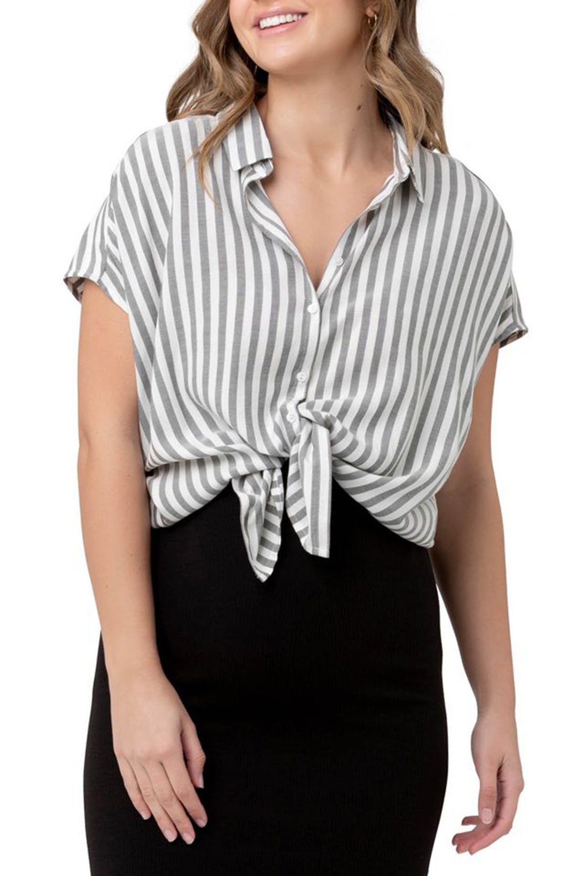ADA | Camicia Premaman e Allattamento a Righe Nere