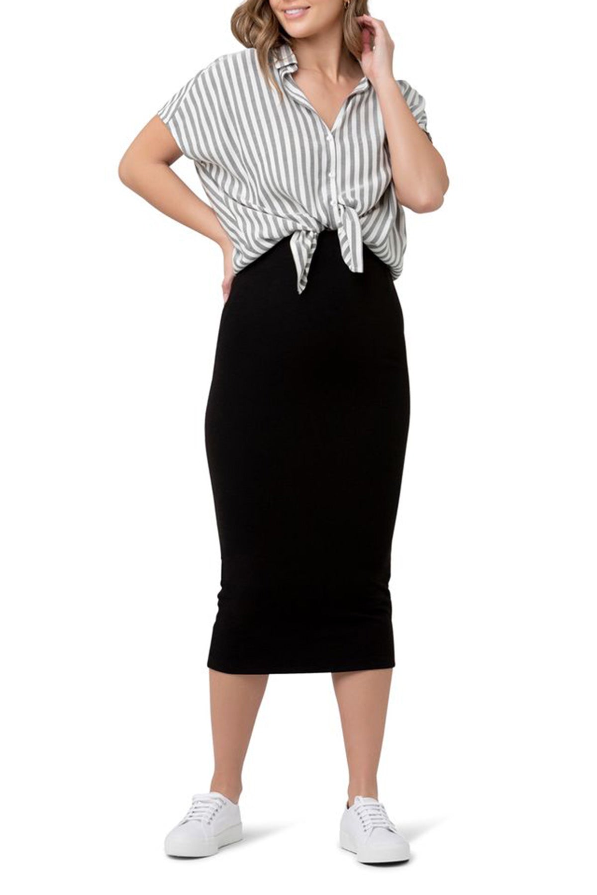 ADA | Camicia Premaman e Allattamento a Righe Nere
