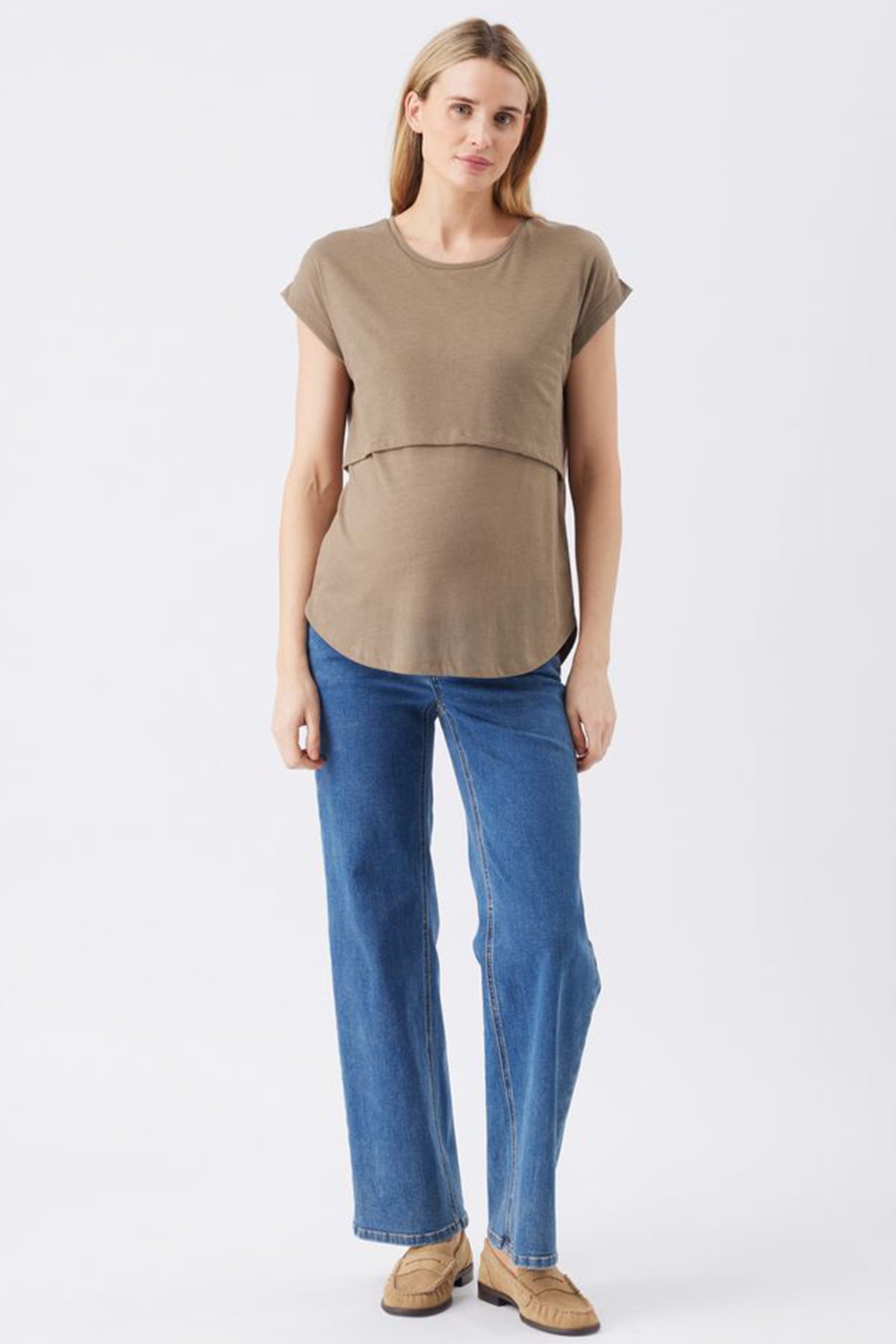 ZIGGY | Olive Maternity and Nursing T-Shirt