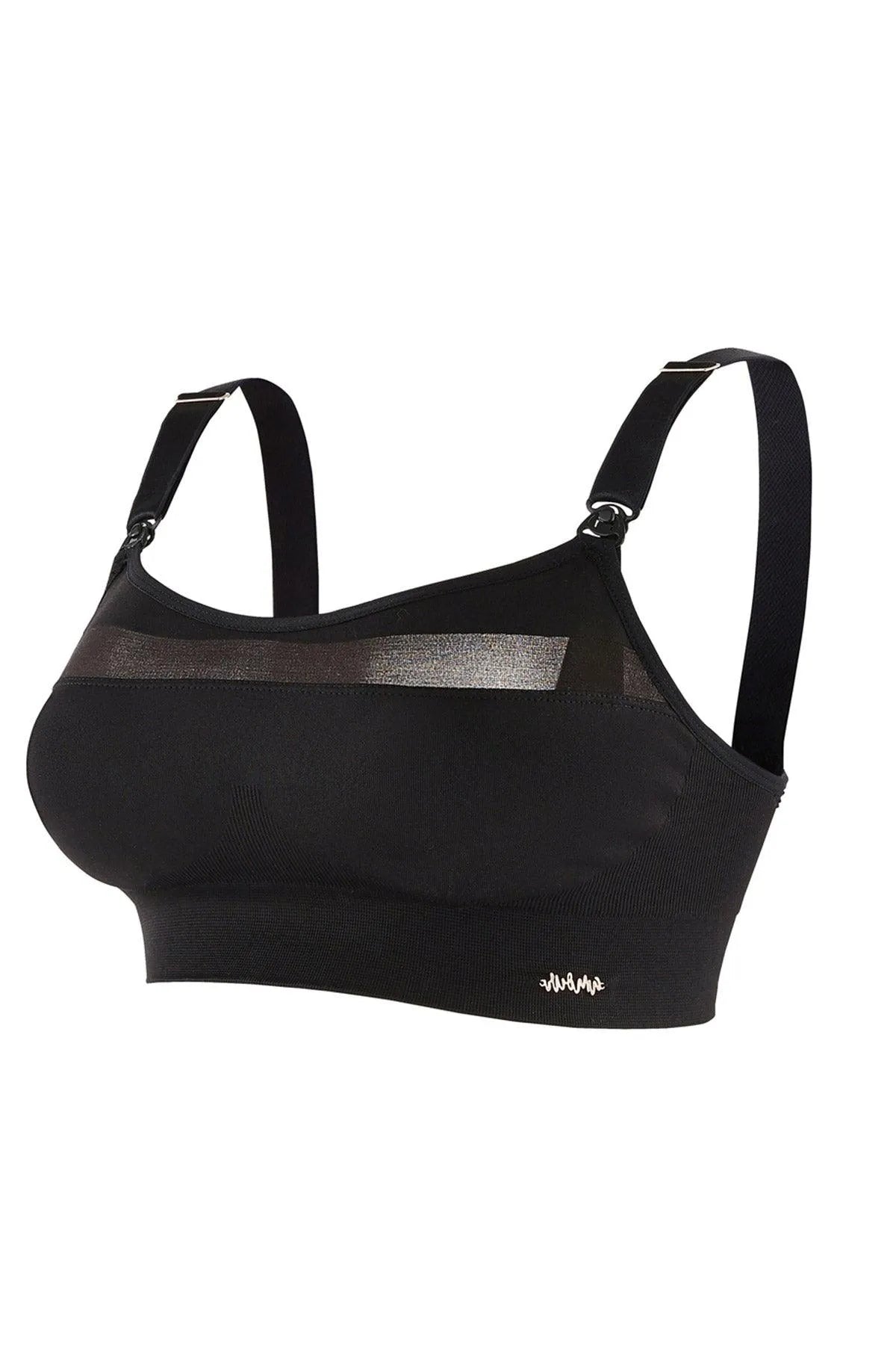 WOMA | Reggiseno Sportivo Premaman e Allattamento Nero - Pietro Brunelli