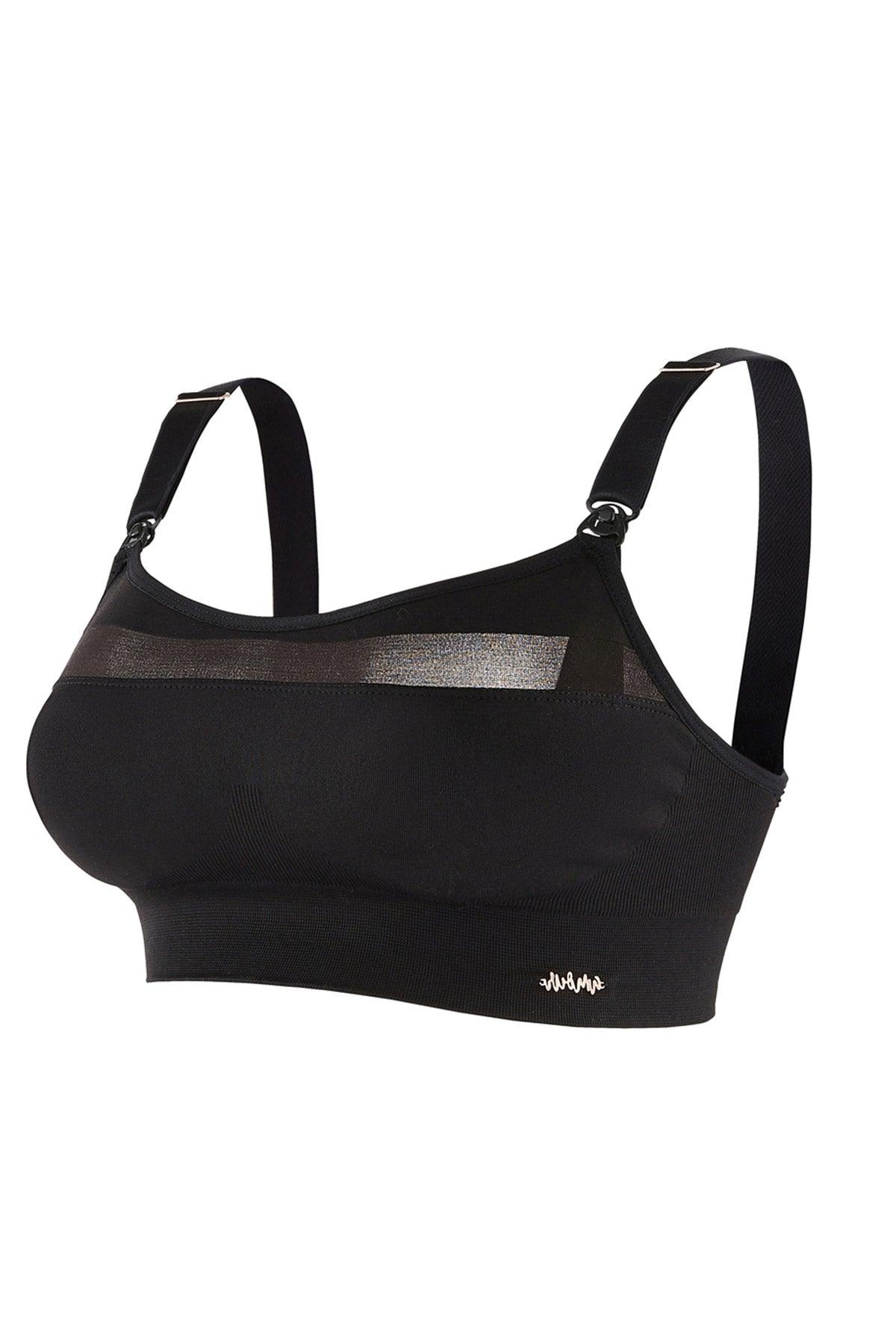 WOMA | Reggiseno Sportivo Premaman e Allattamento Nero - Pietro Brunelli