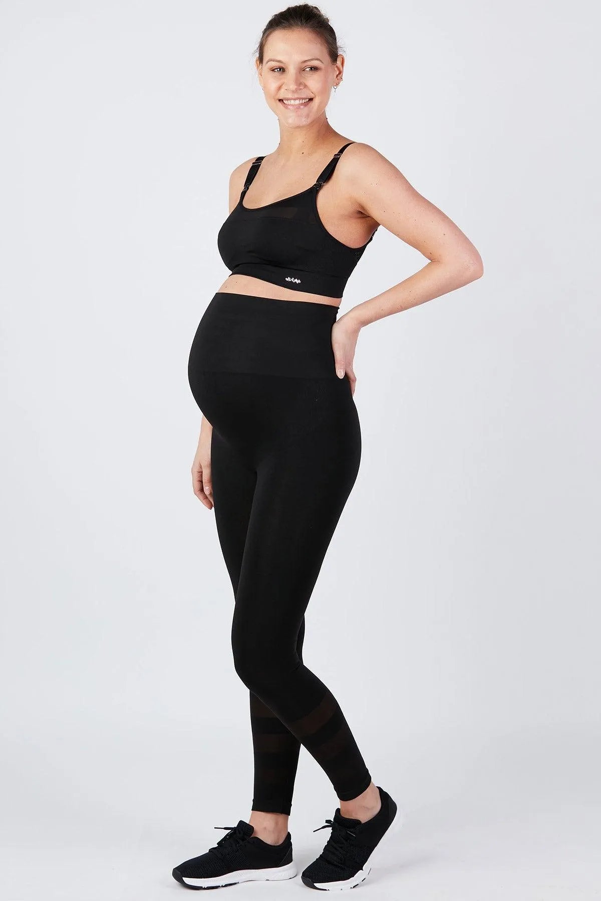 WOMA | Leggings Premaman Sportivi Neri - Pietro Brunelli