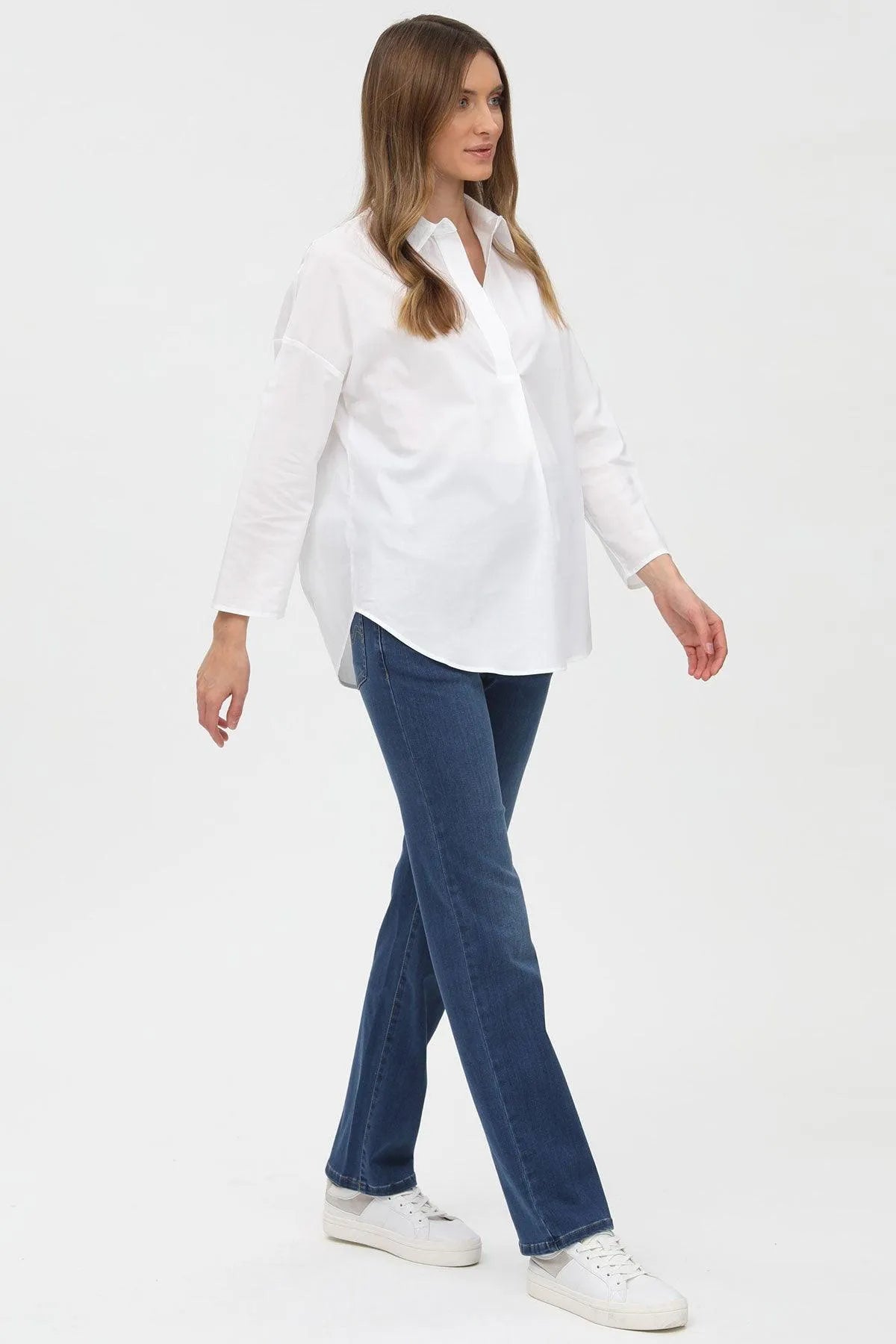 PERFECT STRAIGHT W010 | Jeans Premaman con Gamba Dritta - Pietro Brunelli