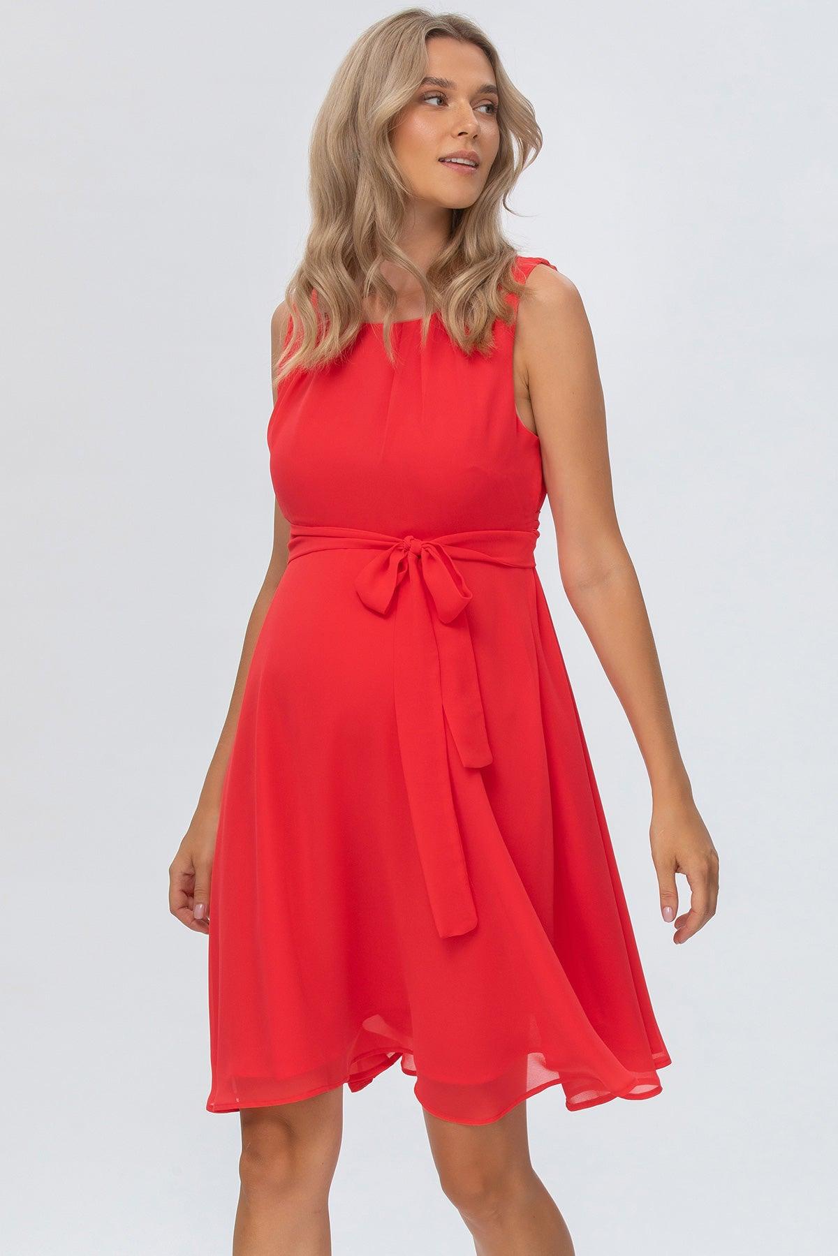 TAMIGI | Abito Premaman in Chiffon Rosso - Pietro Brunelli