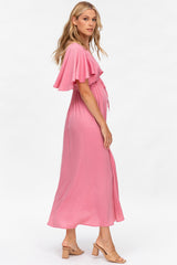VALENTINA | Maternity Maxi Dress in Pink