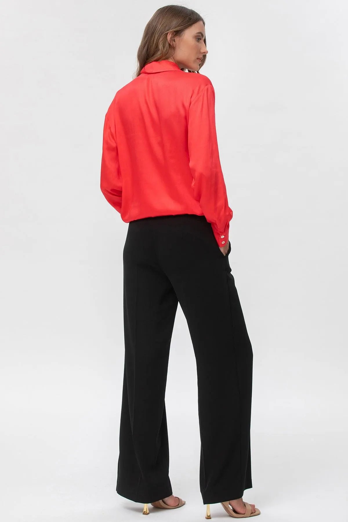 FREDDIE | Pantaloni Premaman Neri a Gamba Dritta - Pietro Brunelli